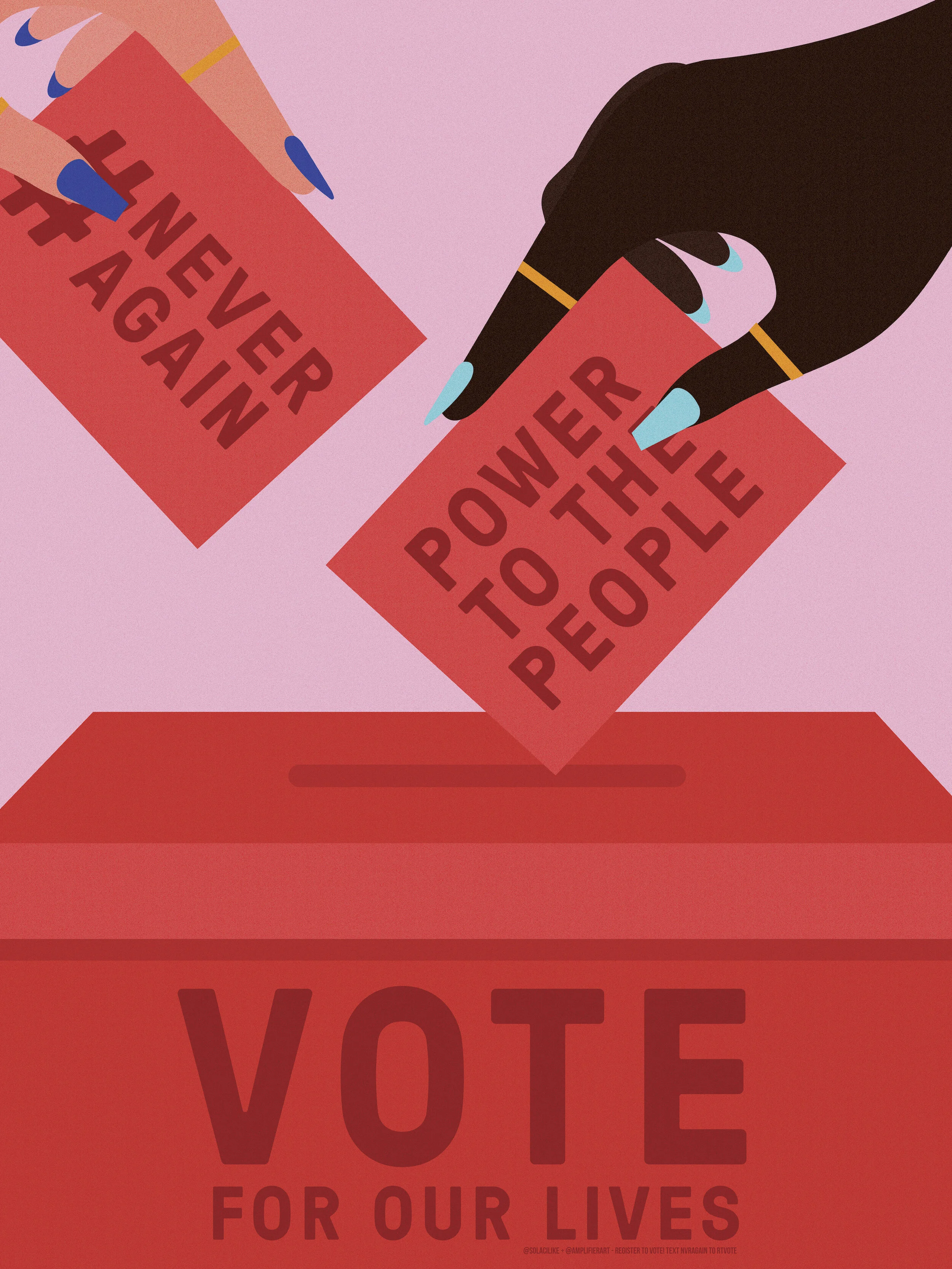    Vote for Our Lives   | Laci Jordan | Commissioned by Amplifier Art 