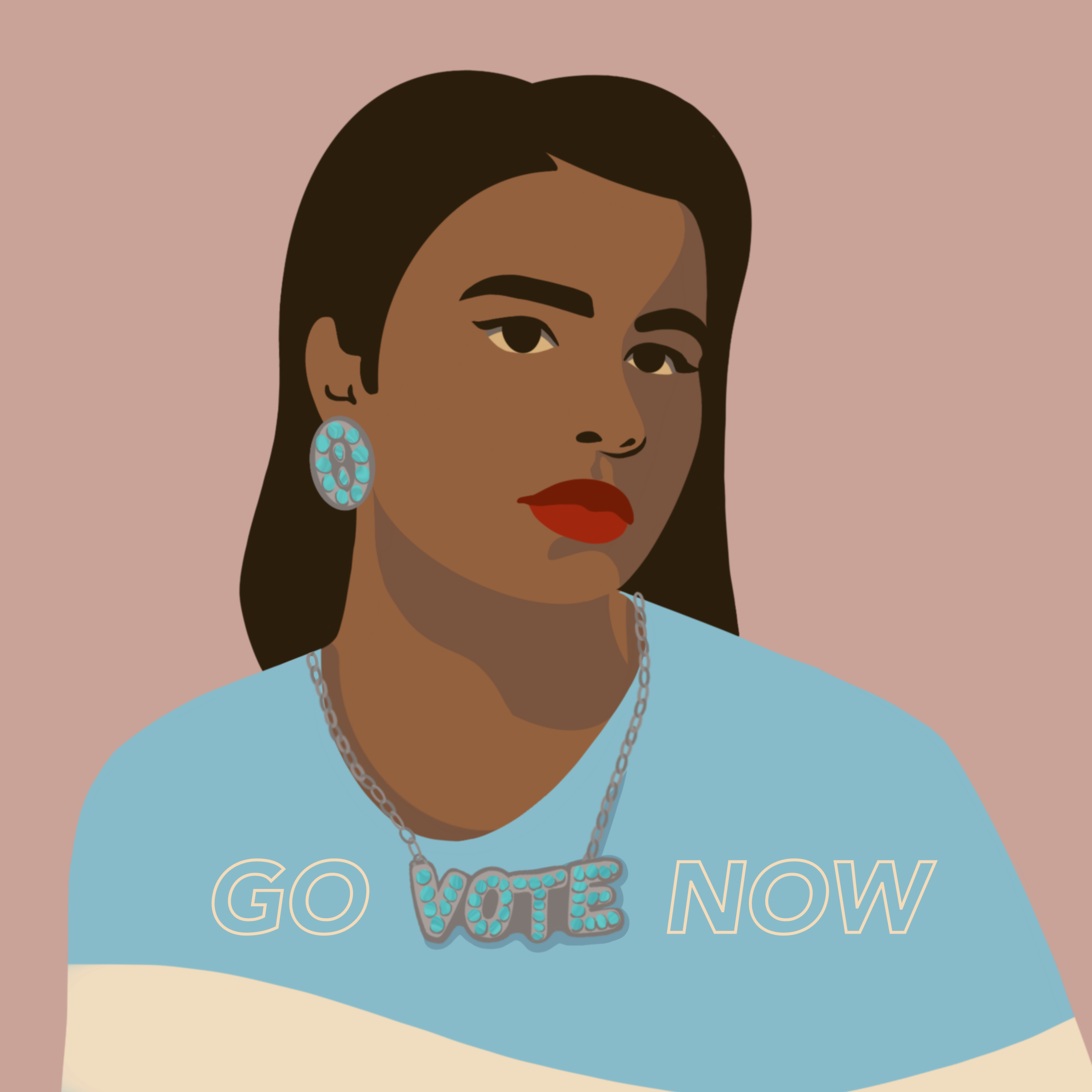  Art by Paige Pettibon (IG: @paige_pettibon) for IllumiNative’s Natives Vote campaign. 