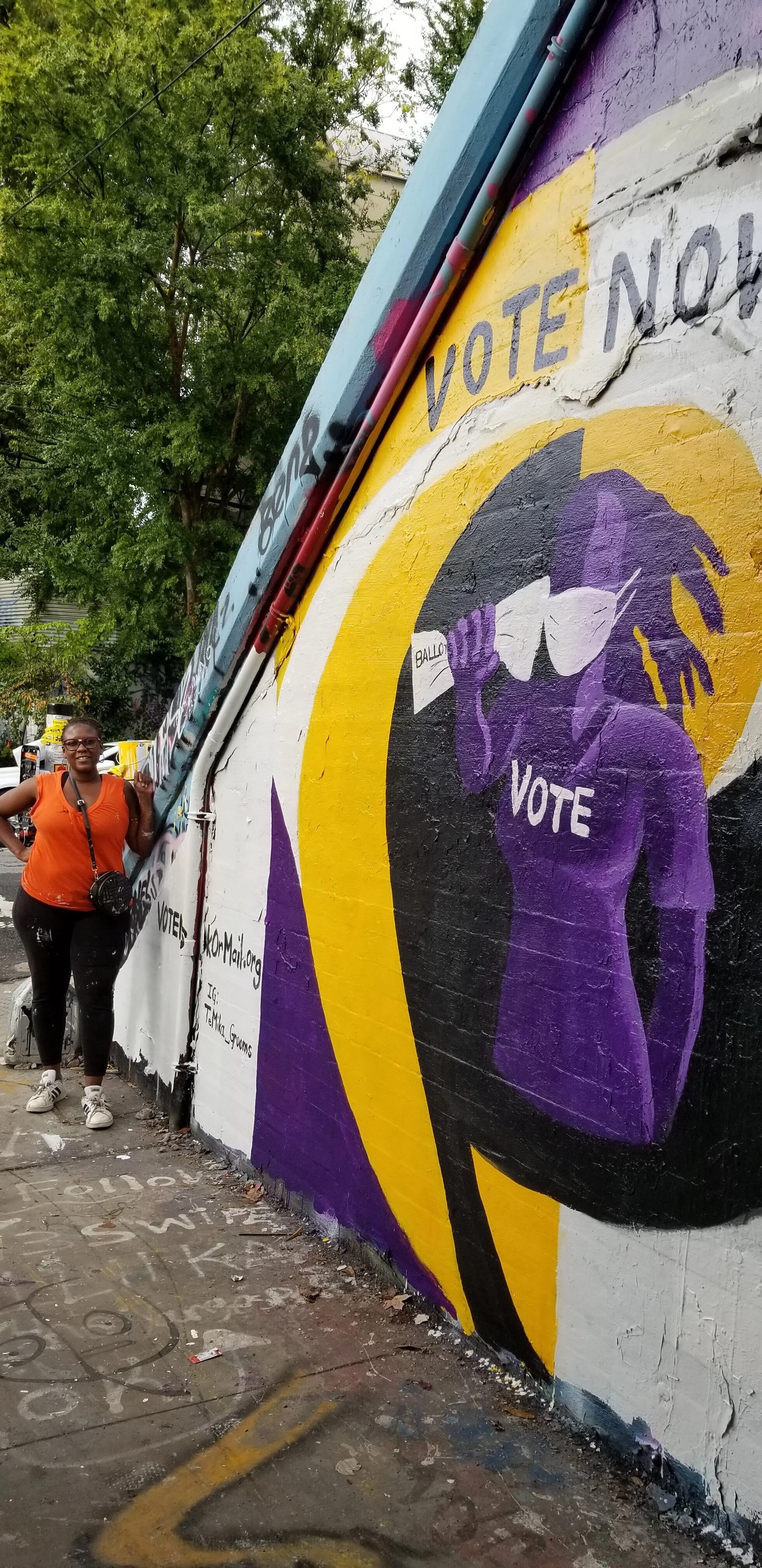  Vote Now mural in Atlanta by TeMika Grooms (IG: @temikatheartist) | Commissioned by Culture Surge 