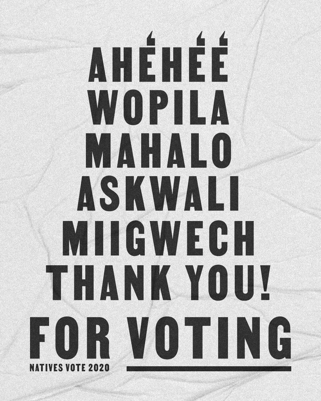  Art by Josue Rivas (@josue_foto) for IllumiNative and Native Organizers Alliance’s Natives Vote Campaign 