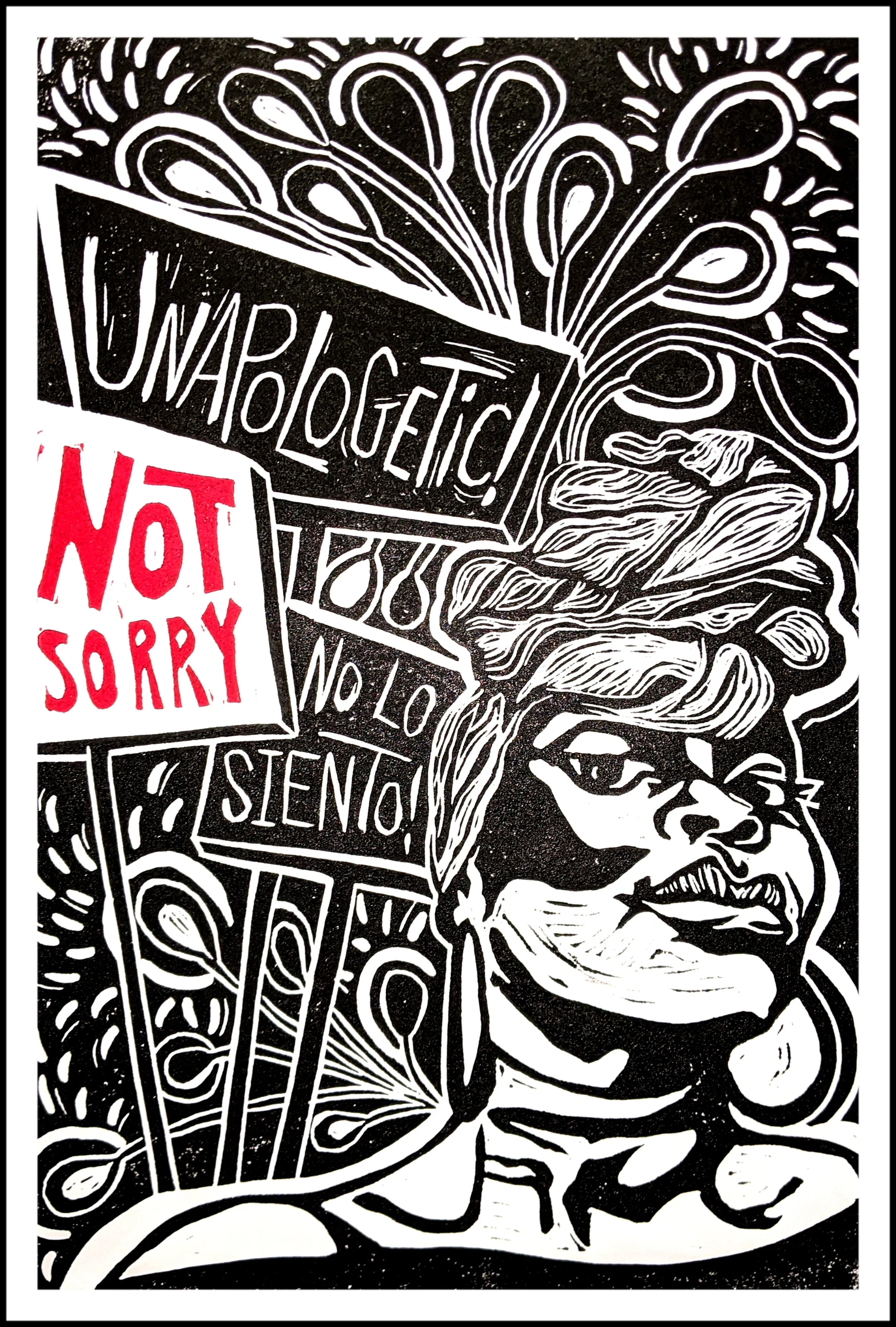    Unapologetic    | Diyah Najah (@artistdiyahnajah) | Wheat Paste Commissioned by Culture Surge 