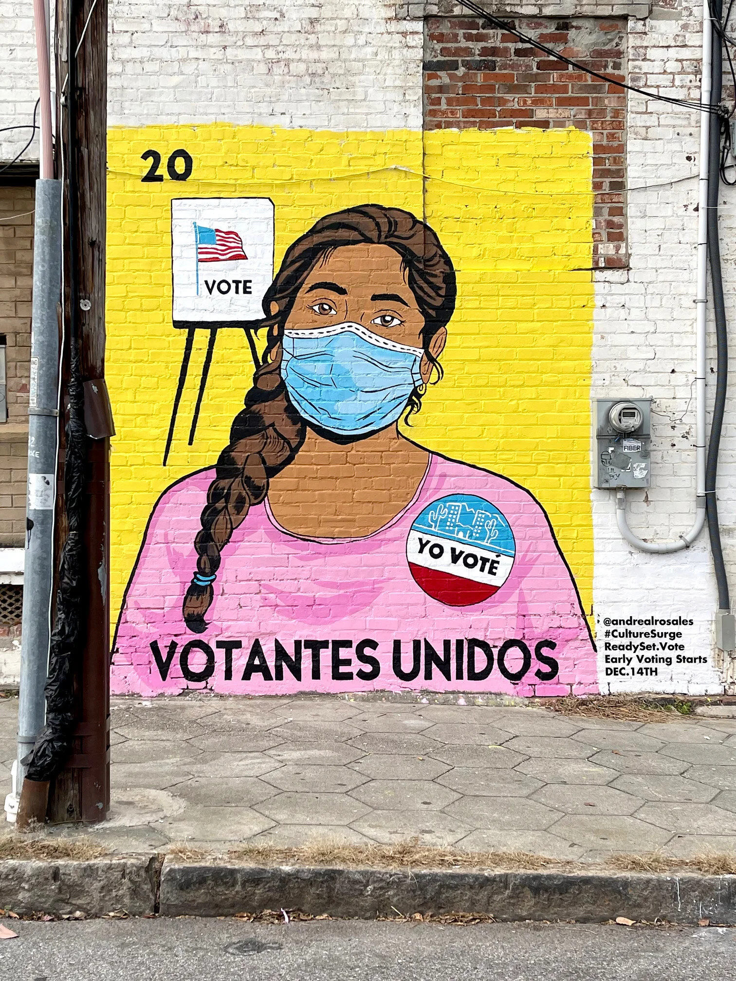  Mural designed by Andrea Rosales (IG: @andrealrosales); painted by Branded Arts | Commissioned by Culture Surge 