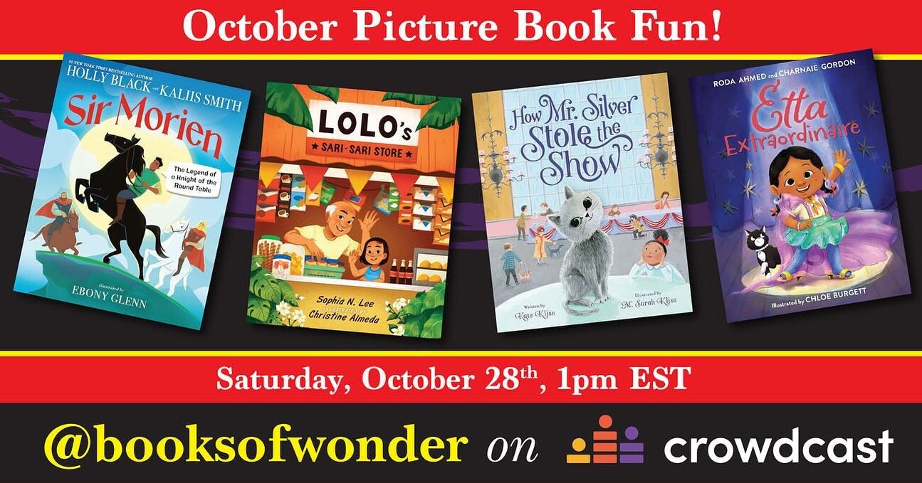 Let&rsquo;s talk picture books next Saturday, Oct 28 at 1 PM EST! Join us virtually @booksofwonder to meet a sweet little cat that was the underdog of a prestigious Cat Show, then follow along as a girl reminisces about all the lovely things her gran