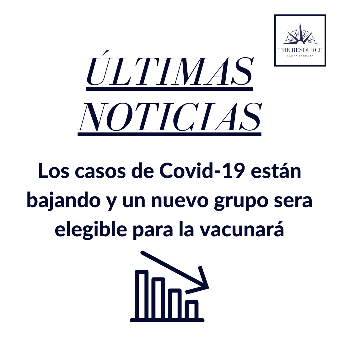 ÚLTIMAS NOTICIAS: Los casos de Covid-19 están bajando  y un nuevo grupo sera elegible para la vacunará