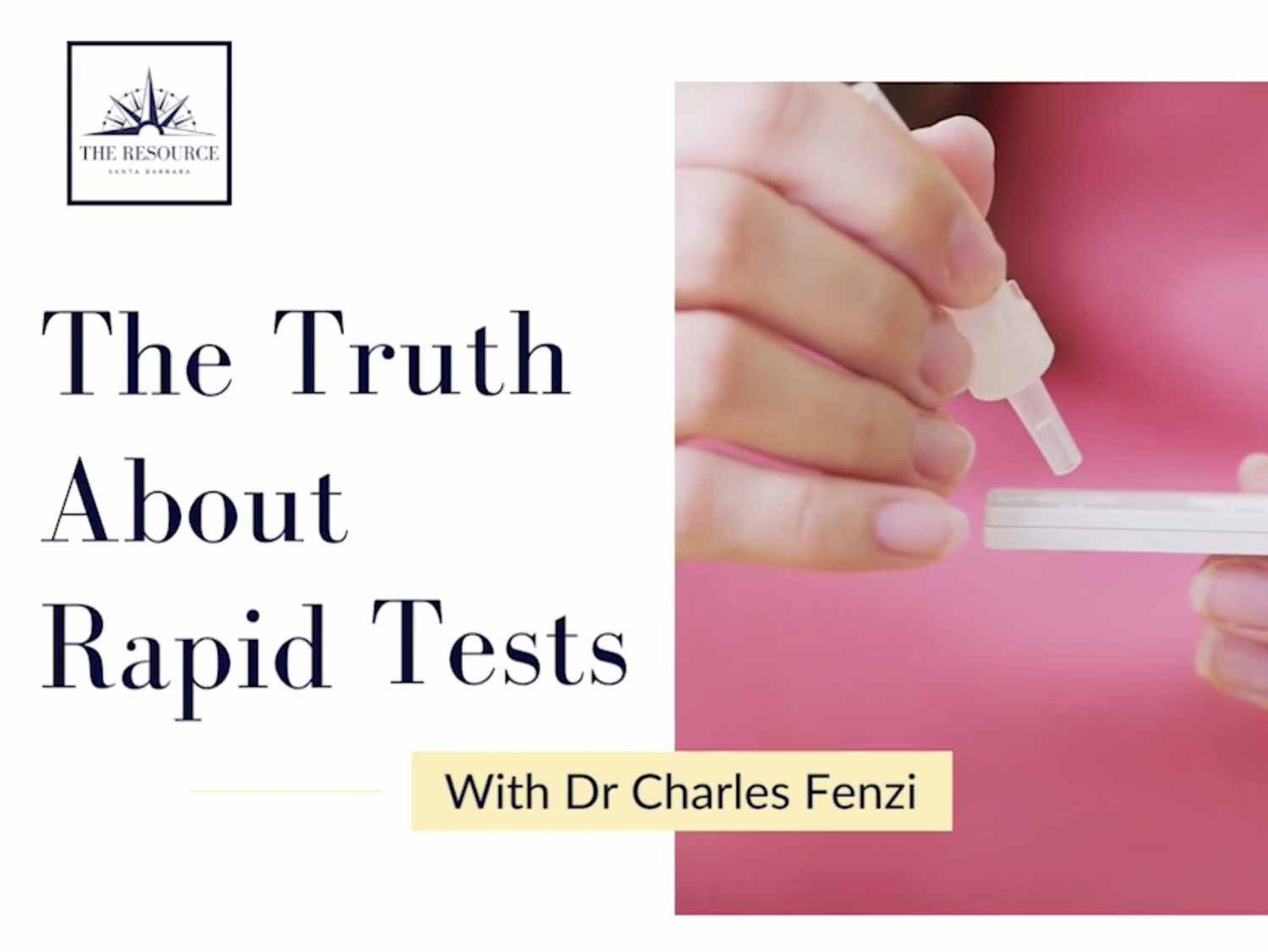 La Verdad Sobre Las Pruebas Rápidas - Dr. Fenzi
