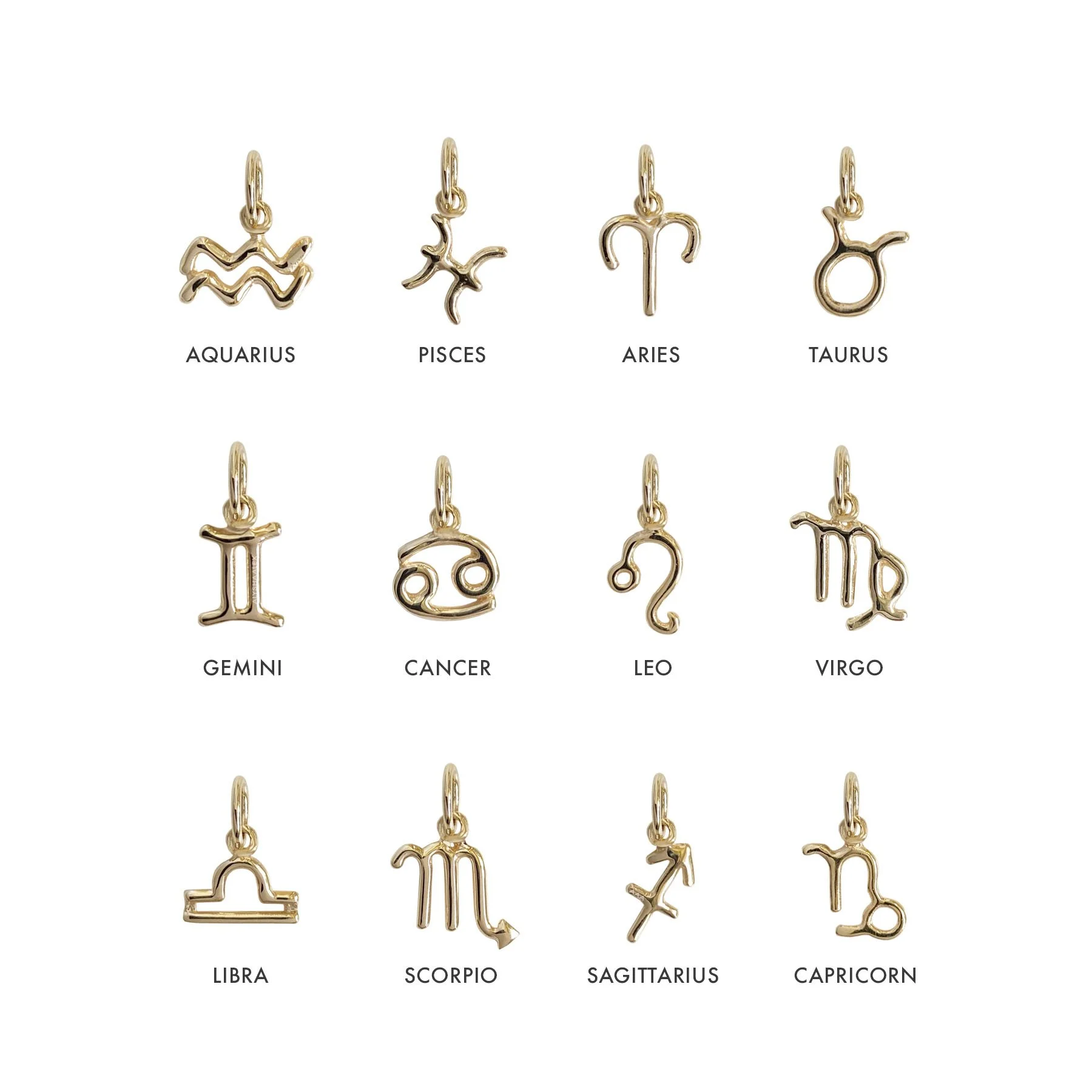 *NEW* MINI ZODIAC SIGN • 14K GOLD — RAWspace