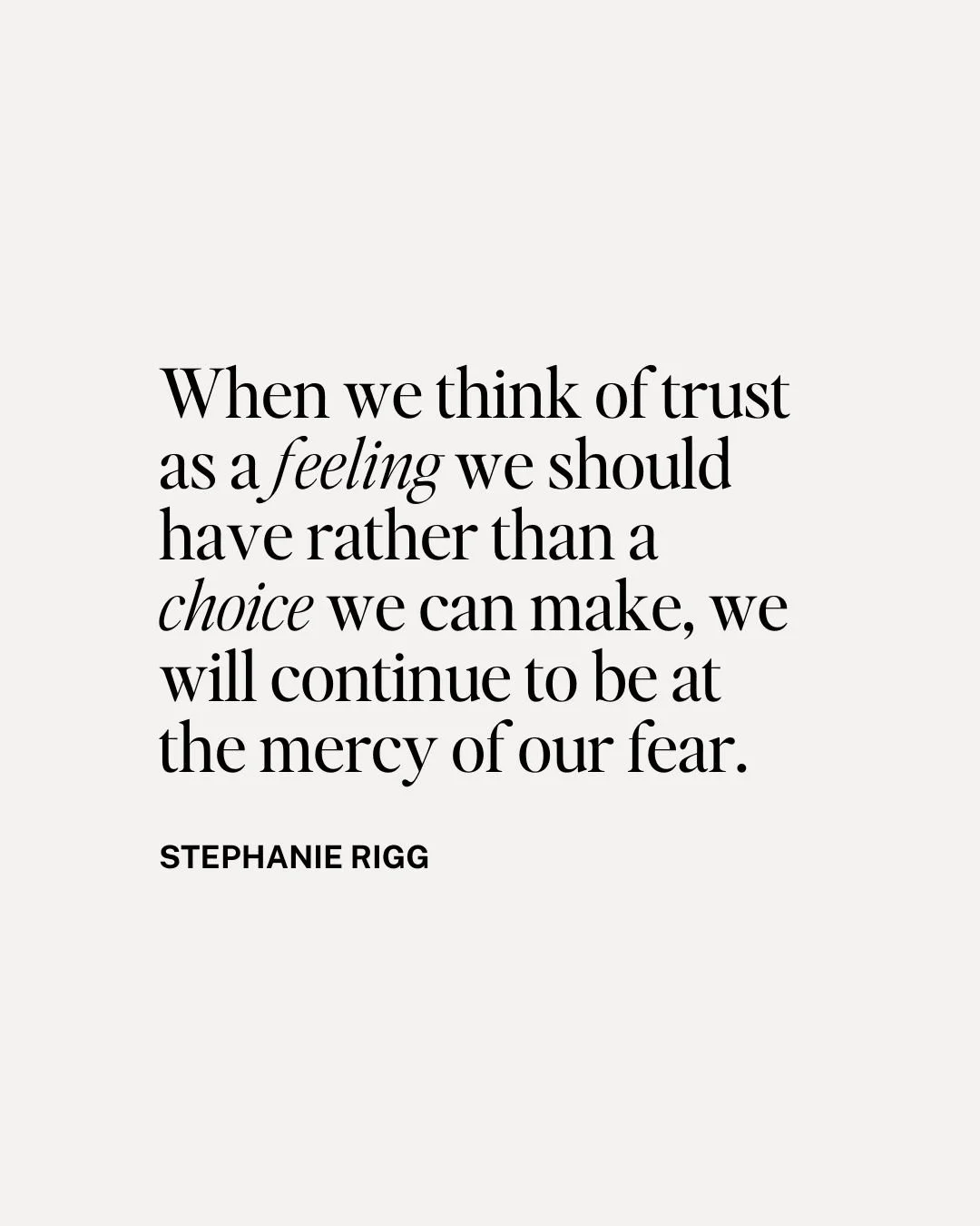 If you struggle with fears around intimacy &mdash; especially fears of betrayal, rejection, or abandonment &mdash; it&rsquo;s unlikely that trust will simply arrive as a feeling.

And that makes sense. Your nervous system has learned that closeness c