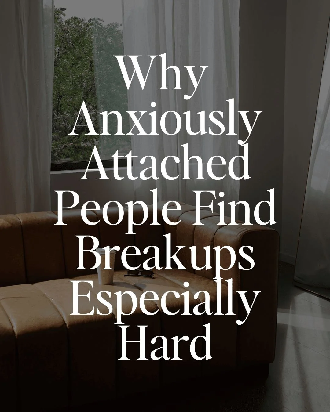 Break-ups can feel particularly destabilising when you have an anxious attachment style. It&rsquo;s not just the loss of a partner or relationship &mdash; it can feel like the loss of your emotional anchor, your sense of identity, and your source of 