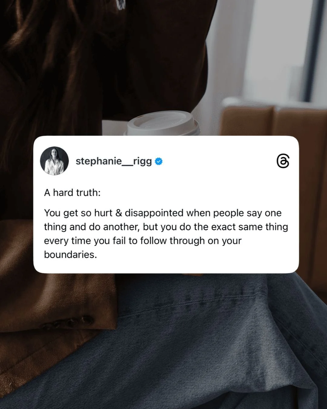 Leaving this one here with a little reminder: sometimes, the ways others disappoint us are mirrors of the ways we disappoint ourselves. And sometimes, when we find ourselves hyperfocused on controlling how someone else shows up, it&rsquo;s because we