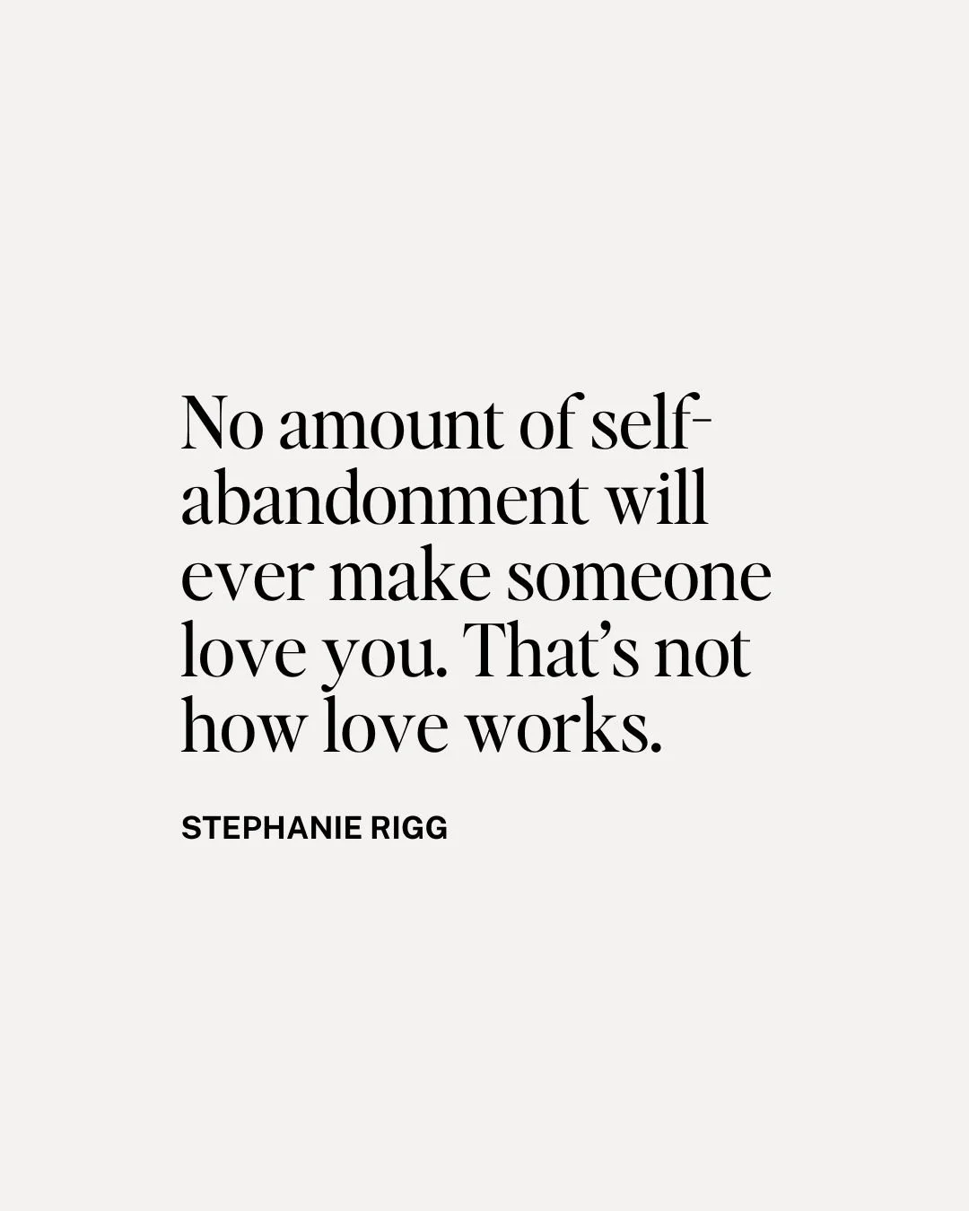 Please don&rsquo;t fall into the trap of believing that contorting or shrinking yourself is how you&rsquo;ll finally be chosen. It won&rsquo;t work, and if it does, it will always, always backfire. 

PS. I made a brand new FREE resource for you, call
