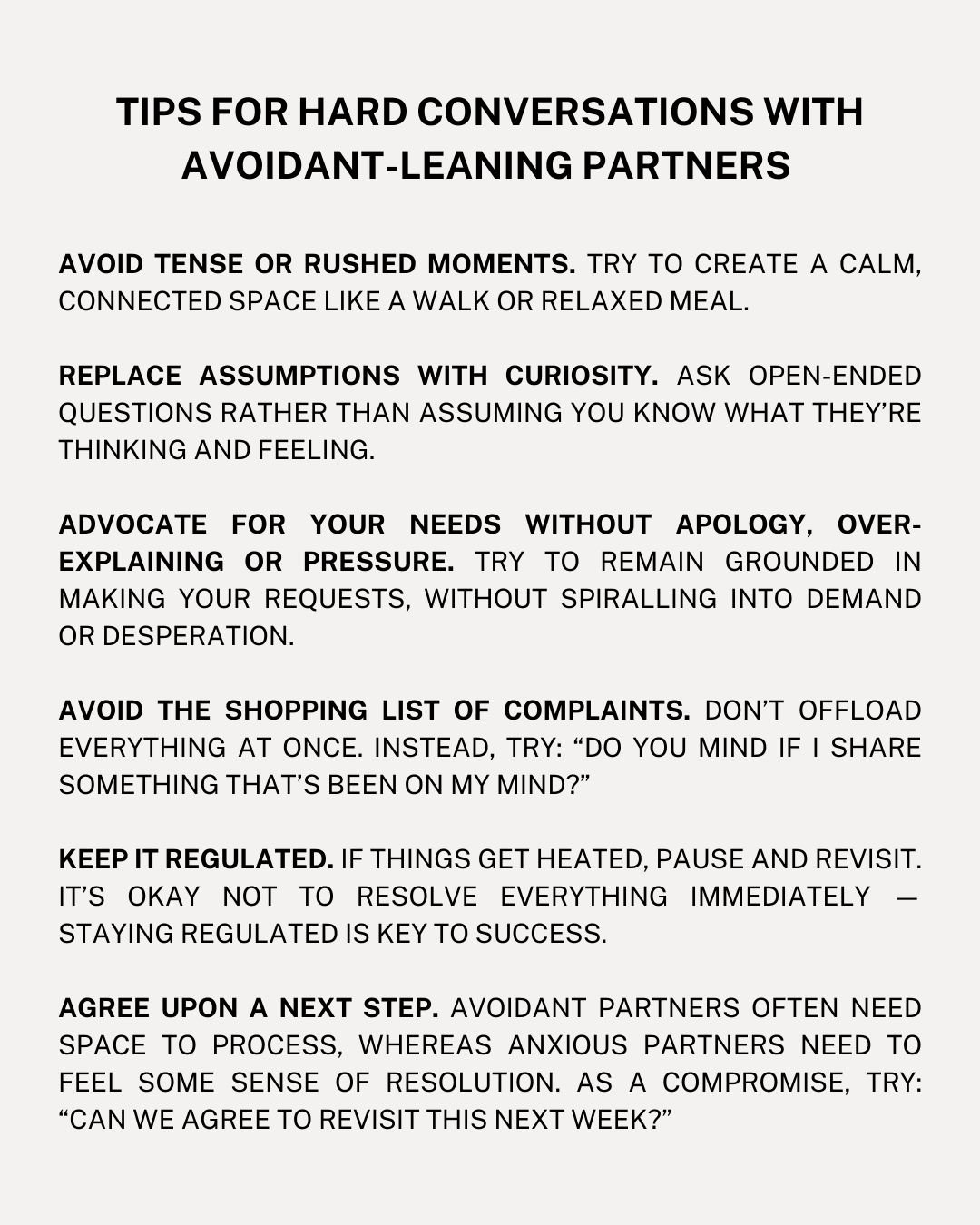 These are useful principles for any hard conversation &mdash; staying regulated, being direct without overwhelm, and creating space for genuine connection rather than defensiveness.

But they&rsquo;re especially important if you&rsquo;re with someone