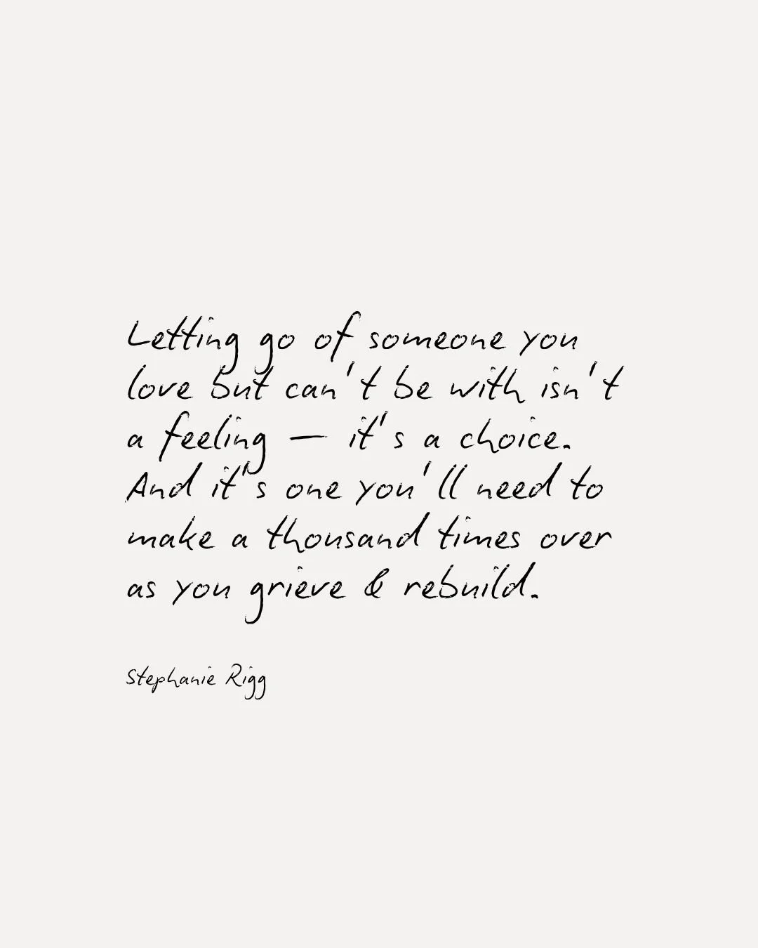 Letting go isn&rsquo;t a feeling that arrives fully formed. It&rsquo;s a decision you have to keep making, over and over again &mdash; to stop reaching out, to stop replaying, to stop waiting.

And with time, those decisions start to take root. You b