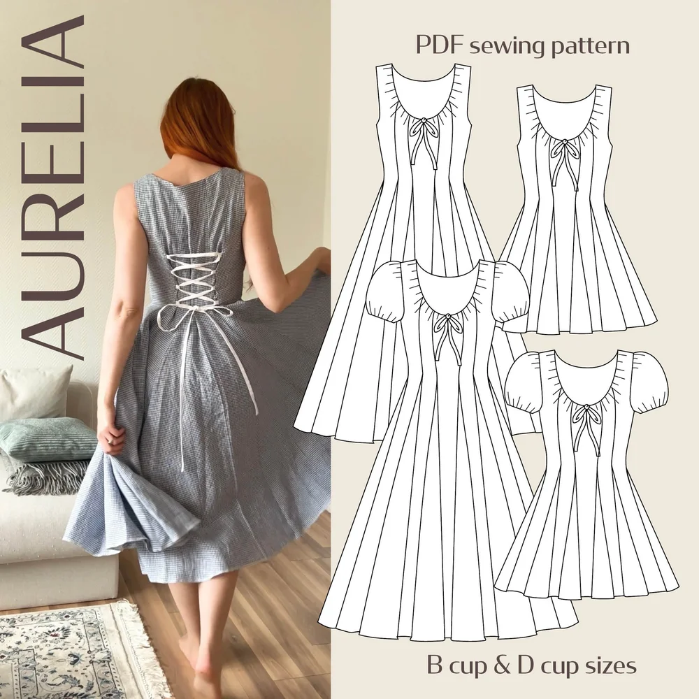 green emerald velvet dress Surefire One Piece Shift Dress PDF Sewing Pattern – Sew Anastasia main image 1