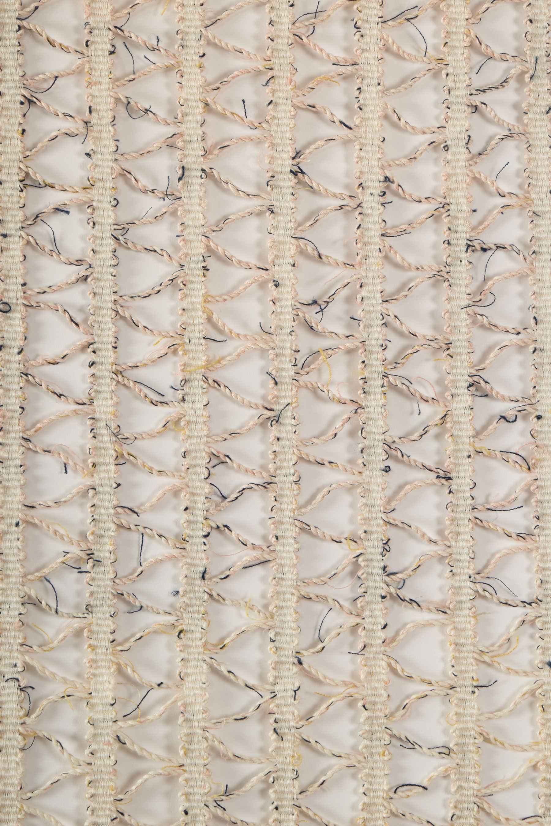 Repurposed II, 2021 
Hand-woven textile with linen, cotton, cordage and natural dyes, 114cm x 34cm