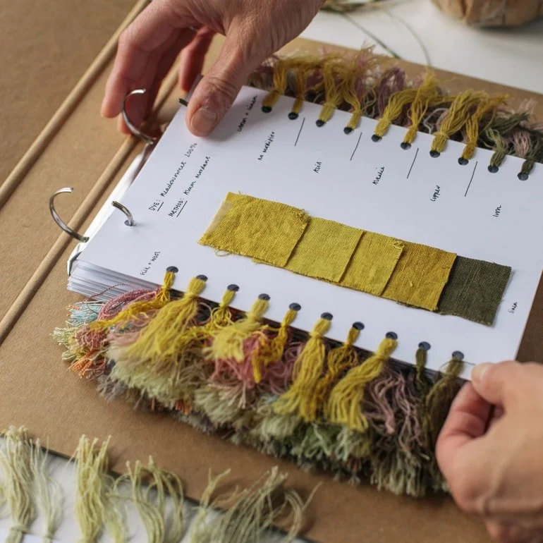 Natural dye tests