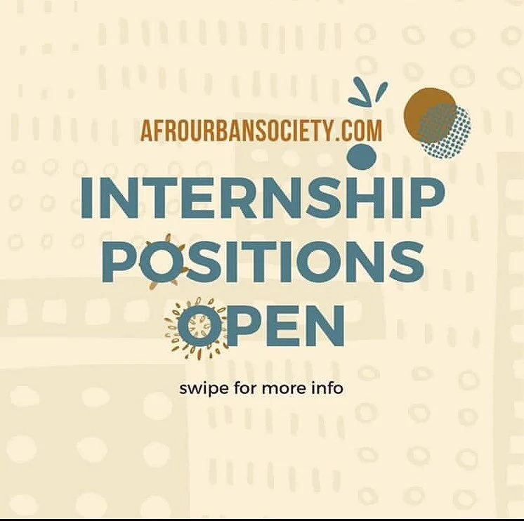 Afro Urban Society has Internship opportunities for it's 2020 Fall Season.

Internship positions are open for September to December 2020 as part of our @bakanaldeafrique (BdA) virtual Festival team.

BdA interns are part of the BdA family, serving as
