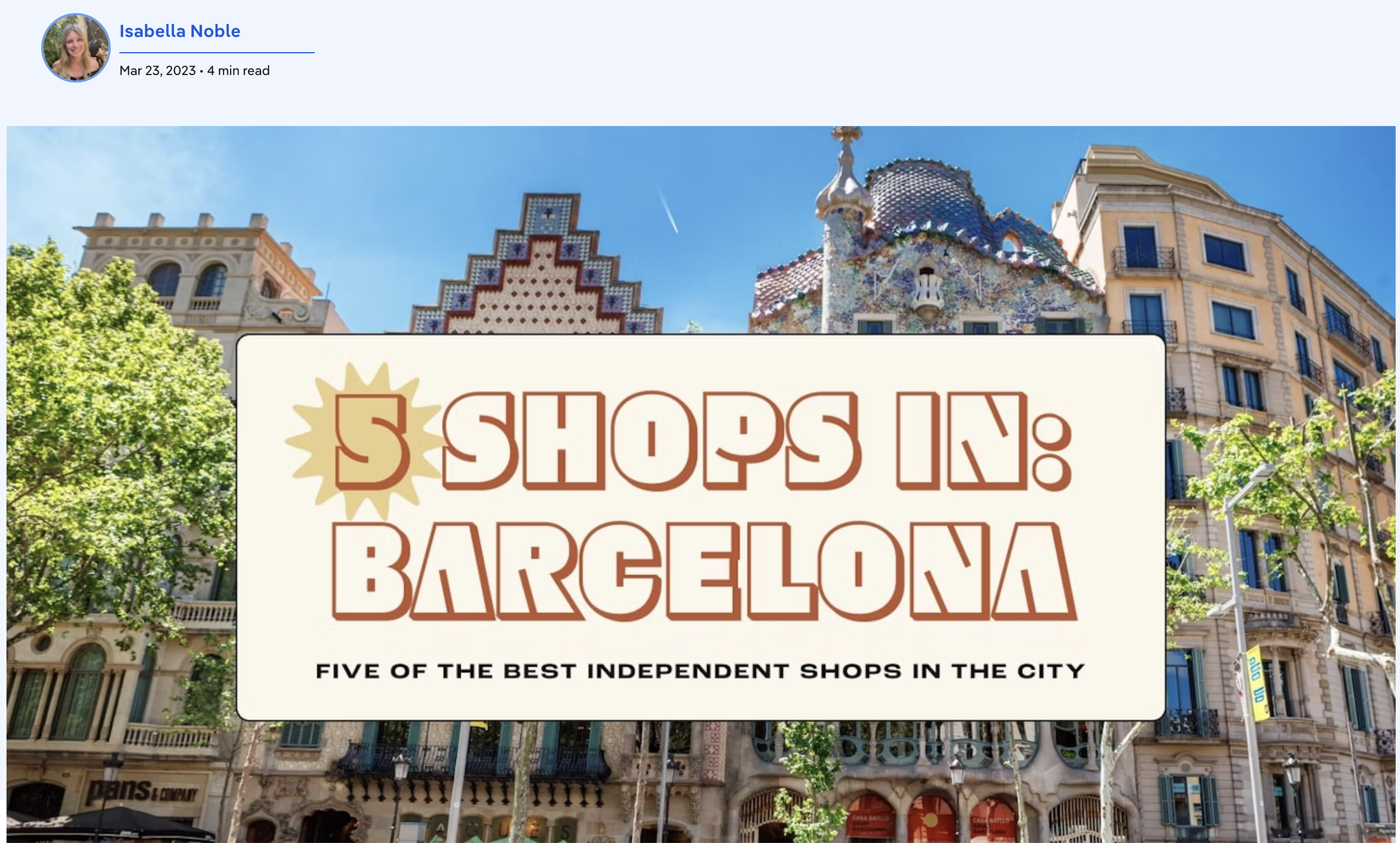 Barcelona in 5 shops: espadrilles, markets and more - Lonely Planet, March 2023