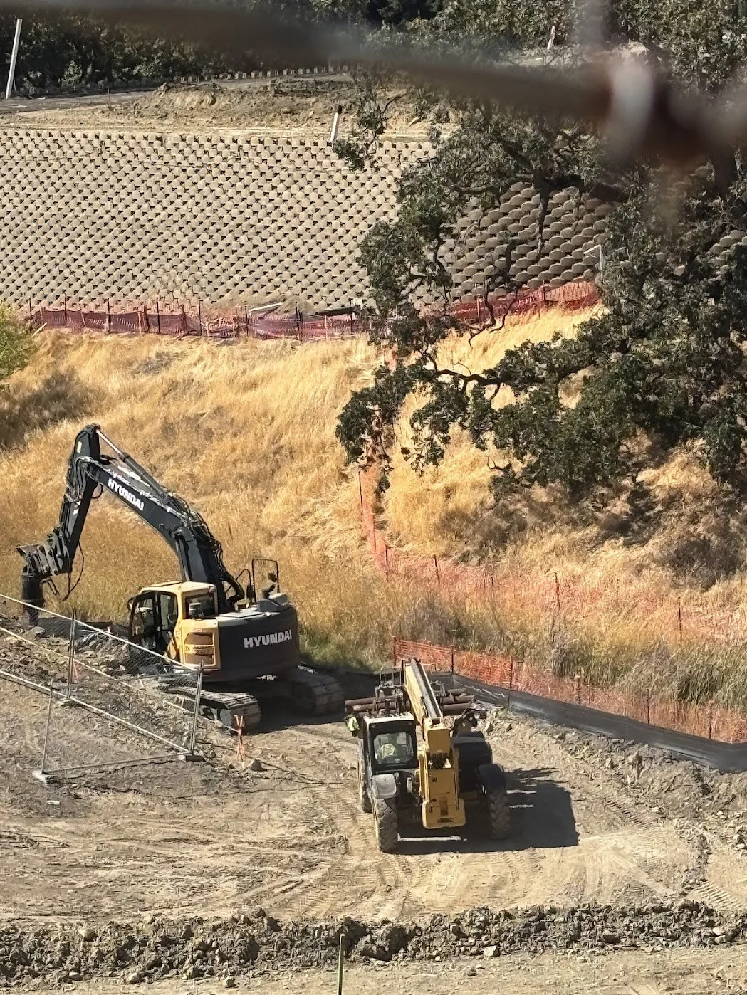 Construction next to wetlands 9'25 (approx date)