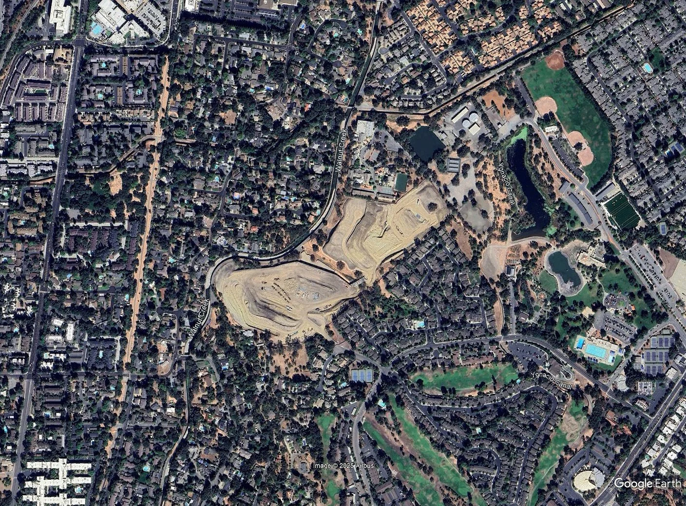 Obliterated hills of the rare, precious and potential 30 acre open space next to the Heather Farm City park.  9'25