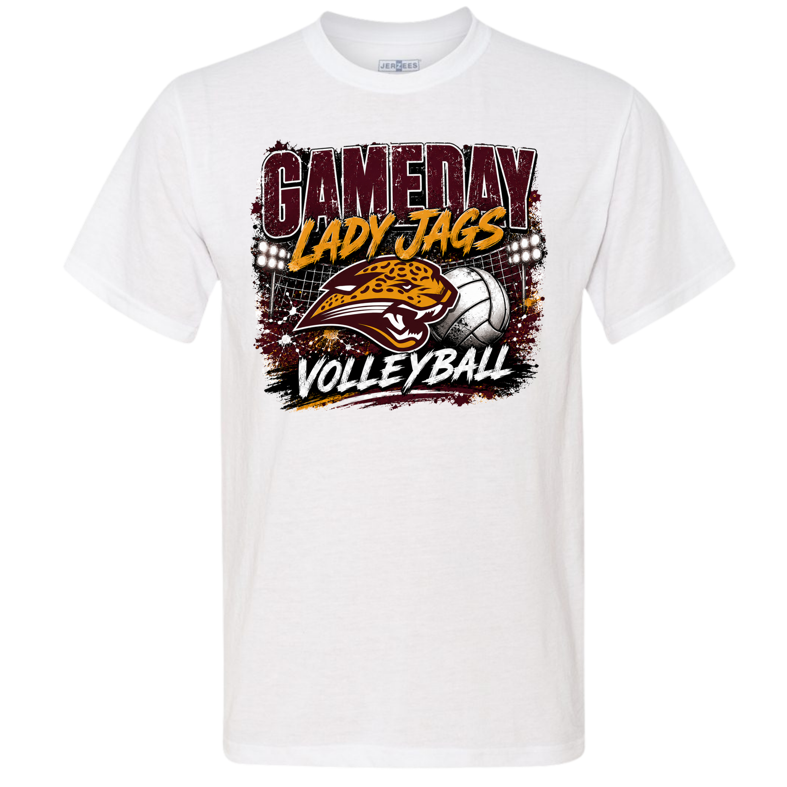 Game Day Volleyball Tee - White.png