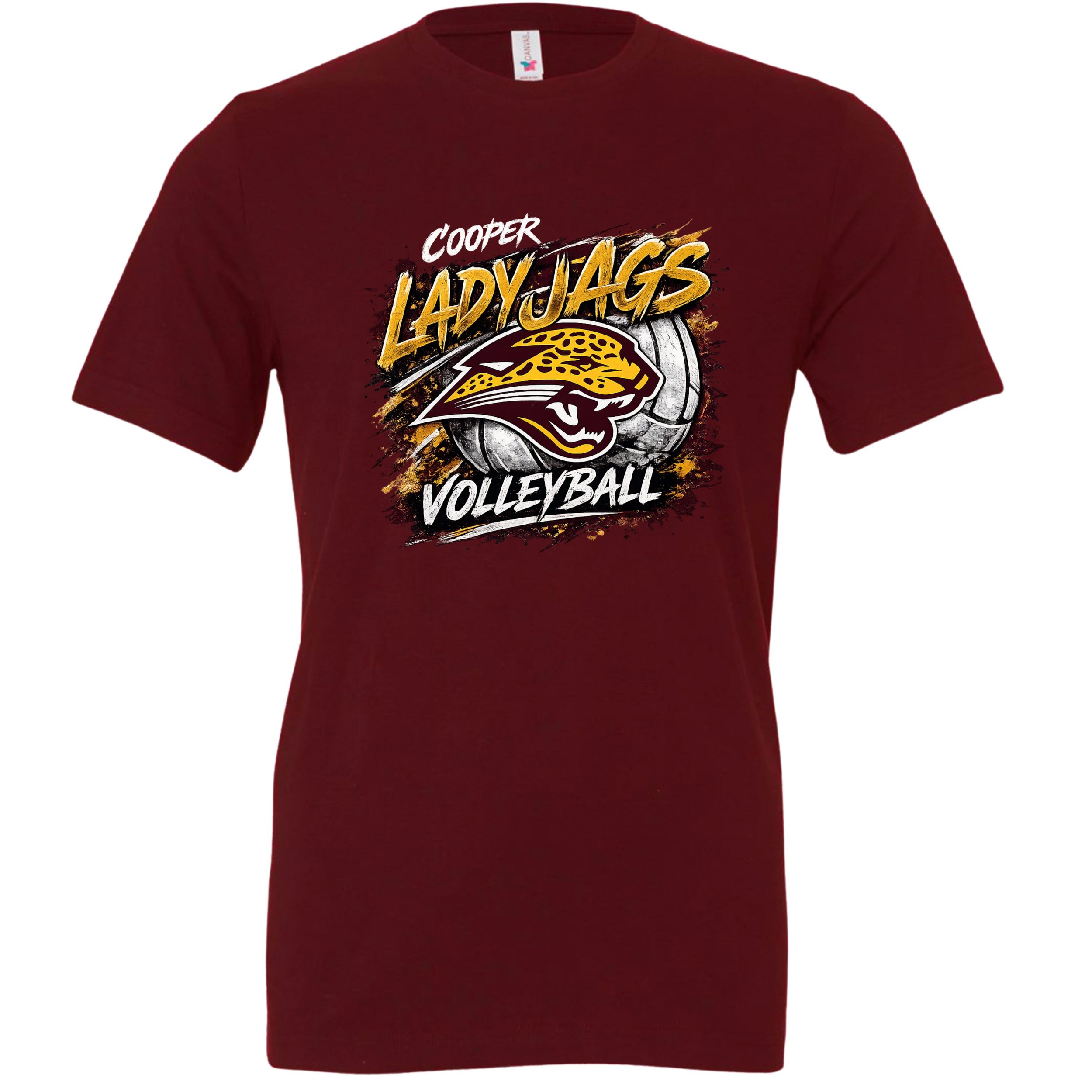 Lady Jags Volleyball Tee - Maroon.png
