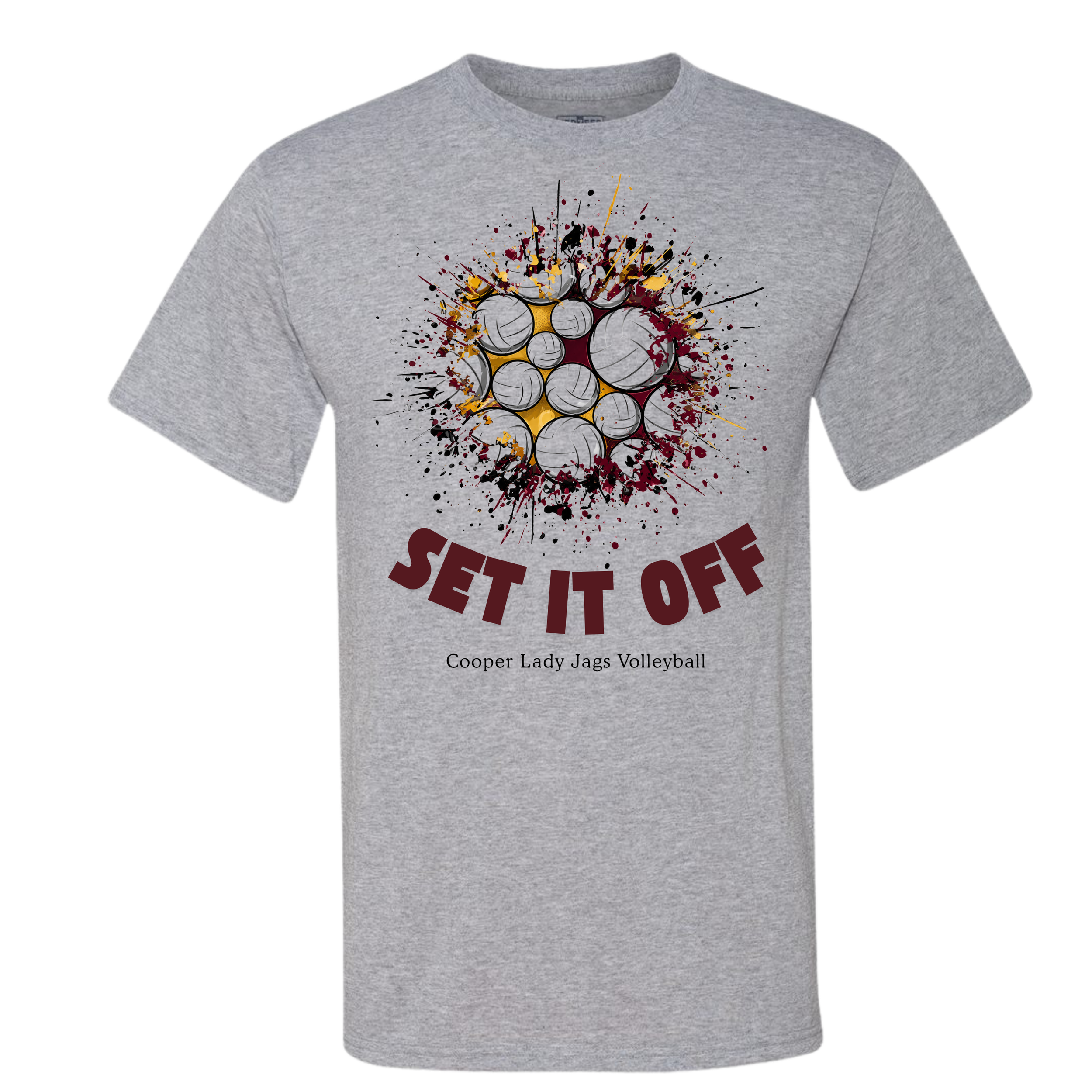 Cooper Classic Volleyball - Grey Tee.png