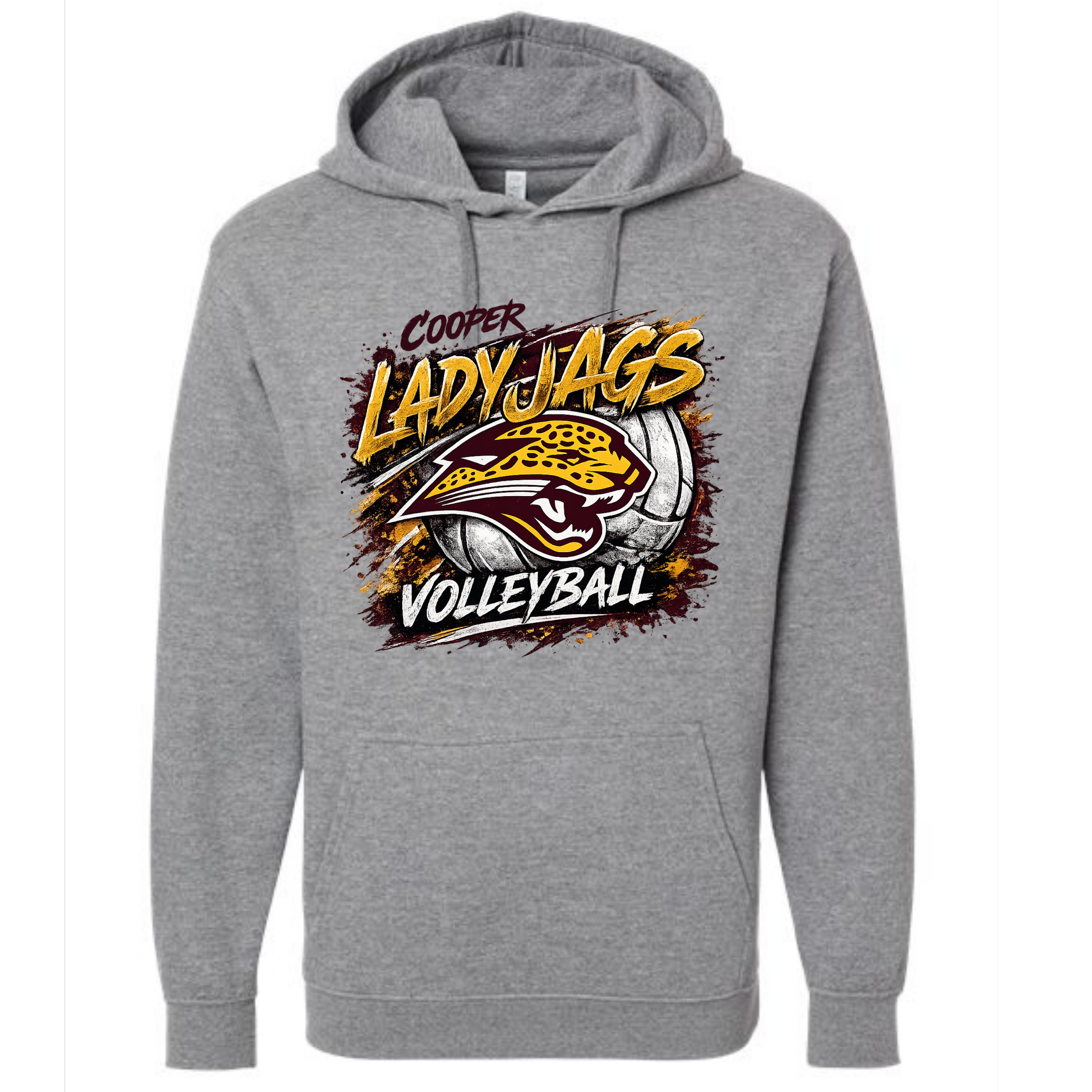 Lady Jags Volleyball - Grey Hoodie.png