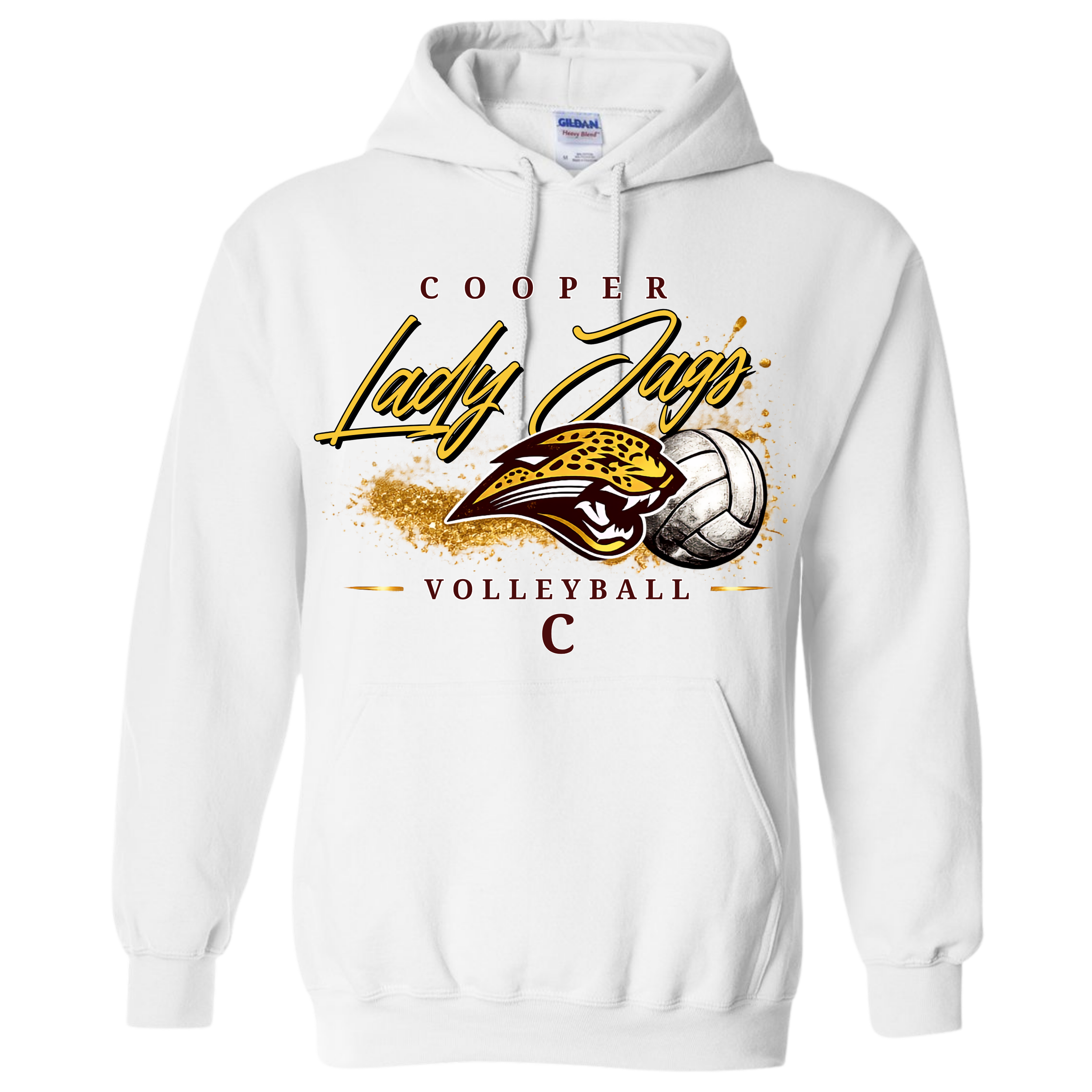 Cooper Lady Jags Volleyball - White Hoodie.png