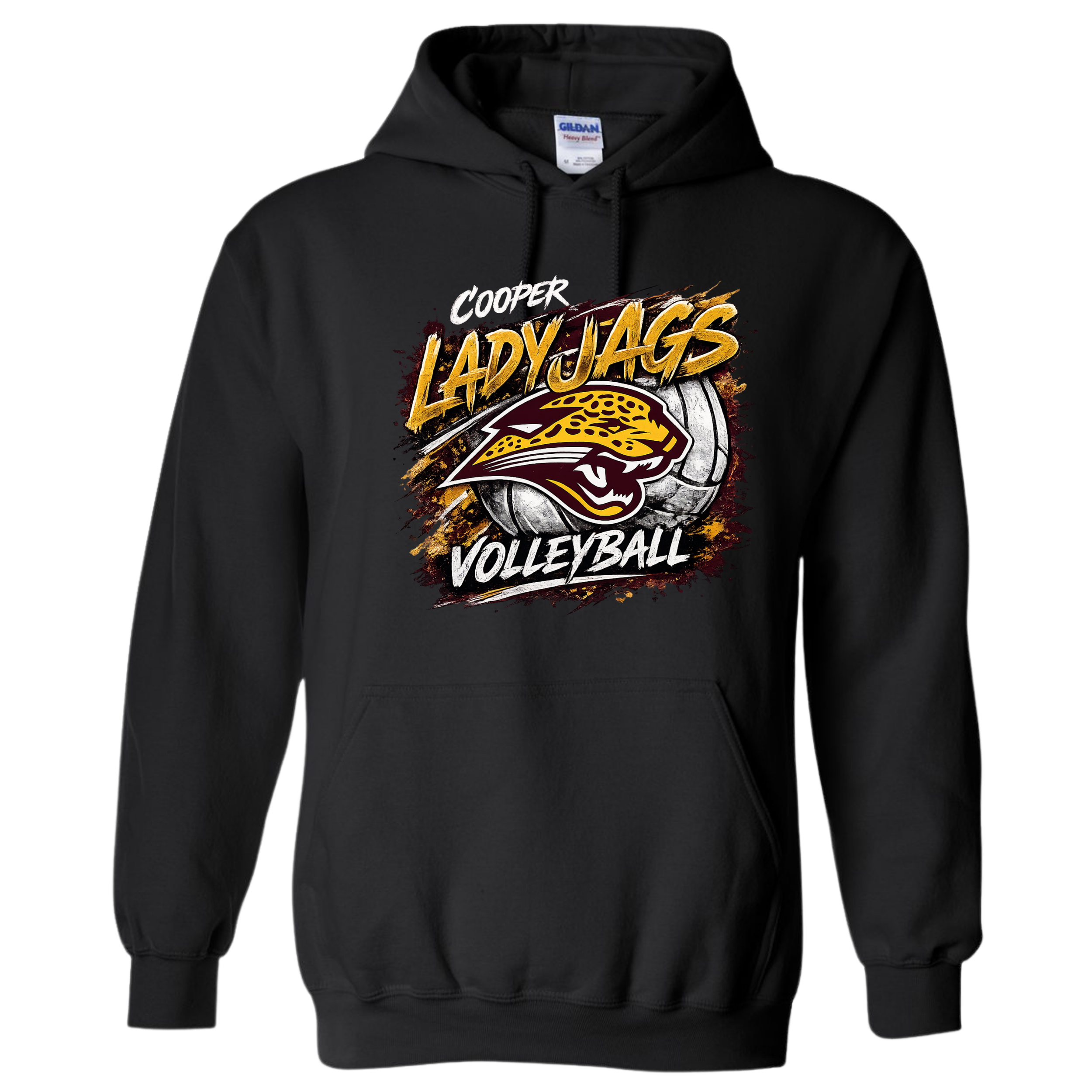 Lady Jags Volleyball - Black Hoodie.png