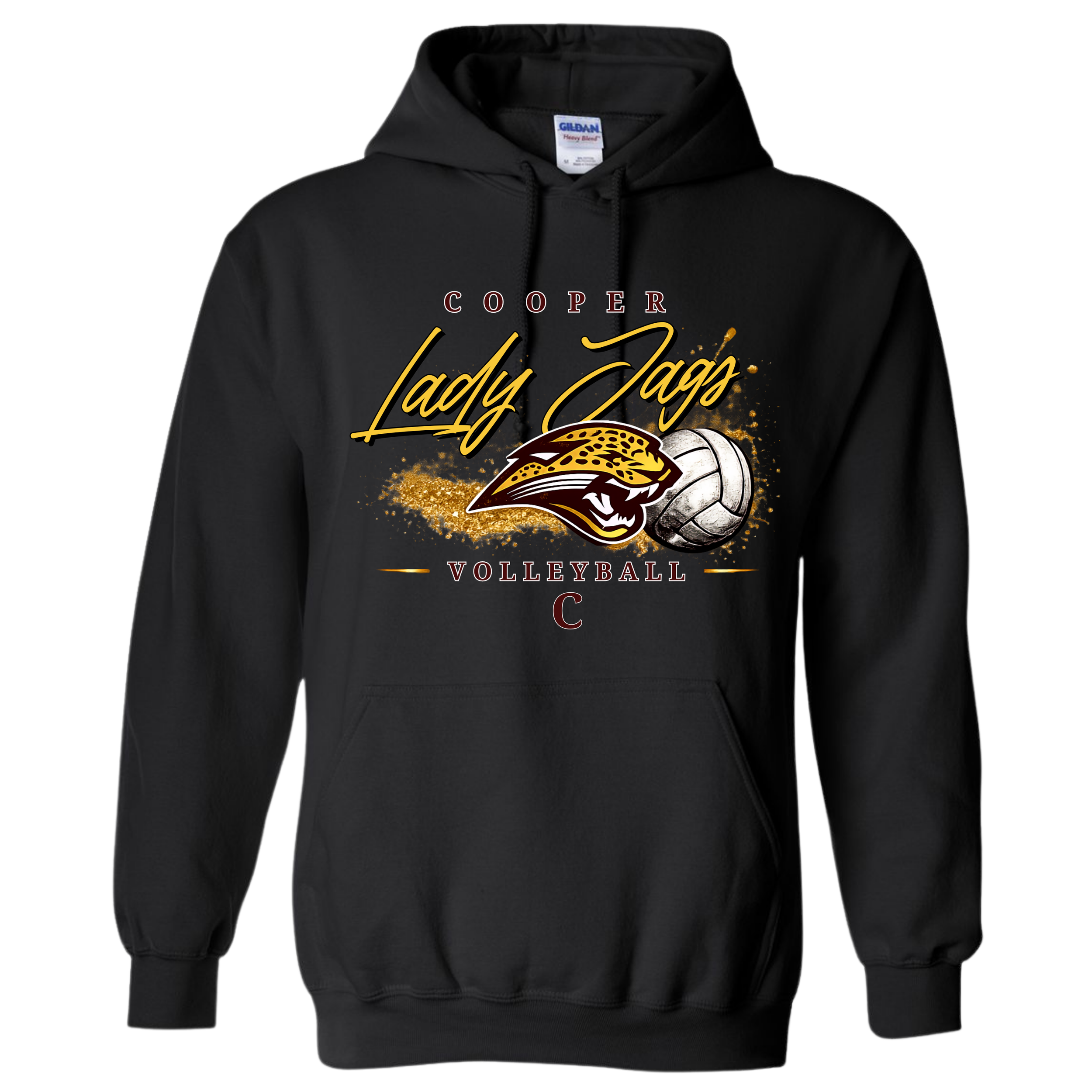 Cooper Lady Jags Volleyball - Black Hoodie.png