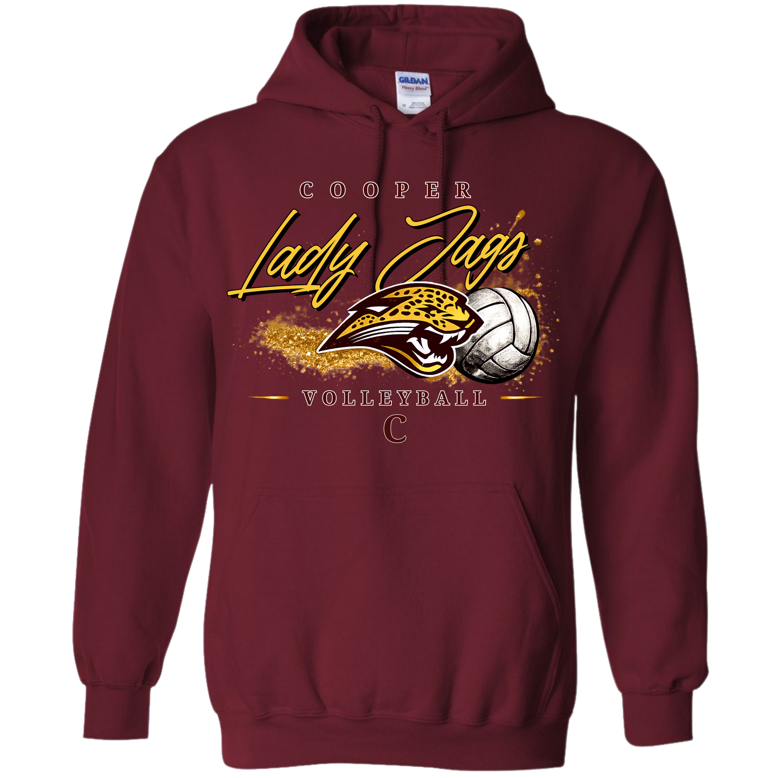Cooper Lady Jags Volleyball - Maroon Hoodie.png