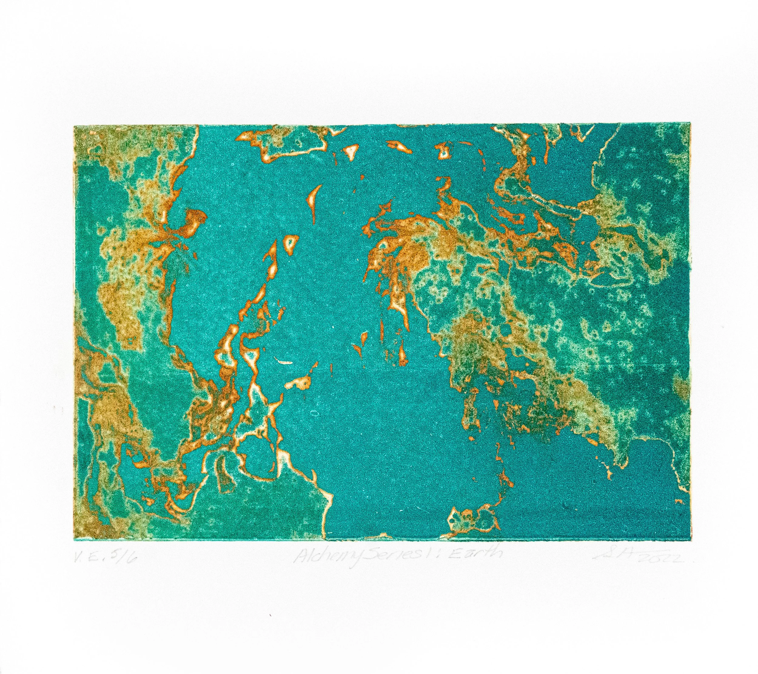 V.E. 5/6, 6" x 9", Alchemy Series I: Earth, 2022