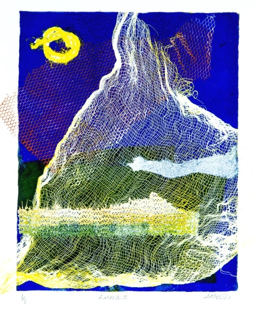 Luna I, 10"x12", Monoprint, 2021