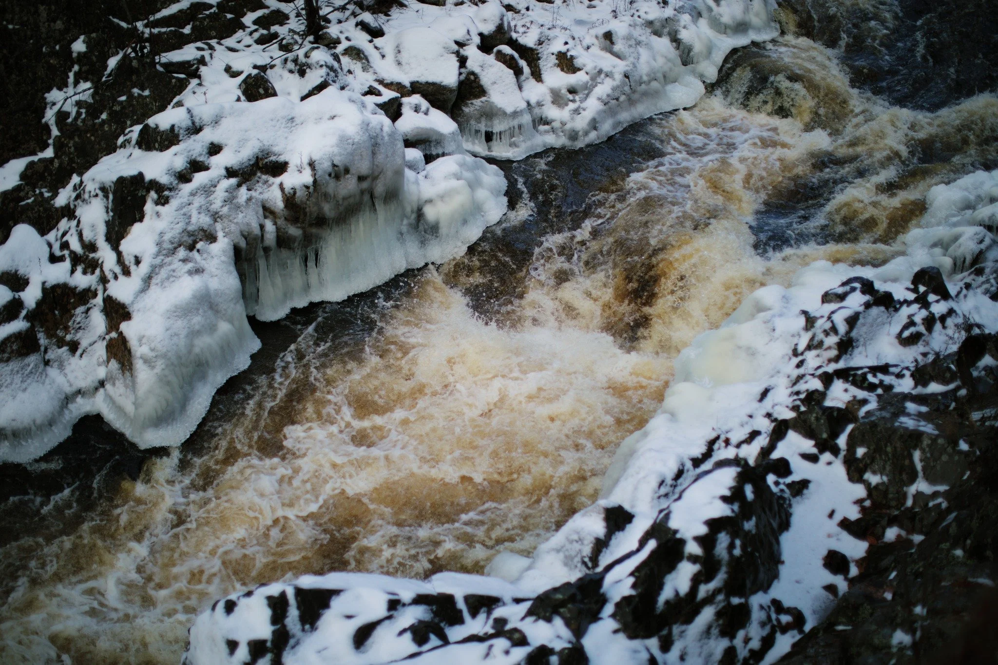 OTHERS WON'T &mdash;&mdash; It's a menacing sight to stand over Sink Spout when it's roaring. Water from the far upper LaHave River, choked through this hollow on a very long journey to the sea. You'll never see this inland secret by accident, but it