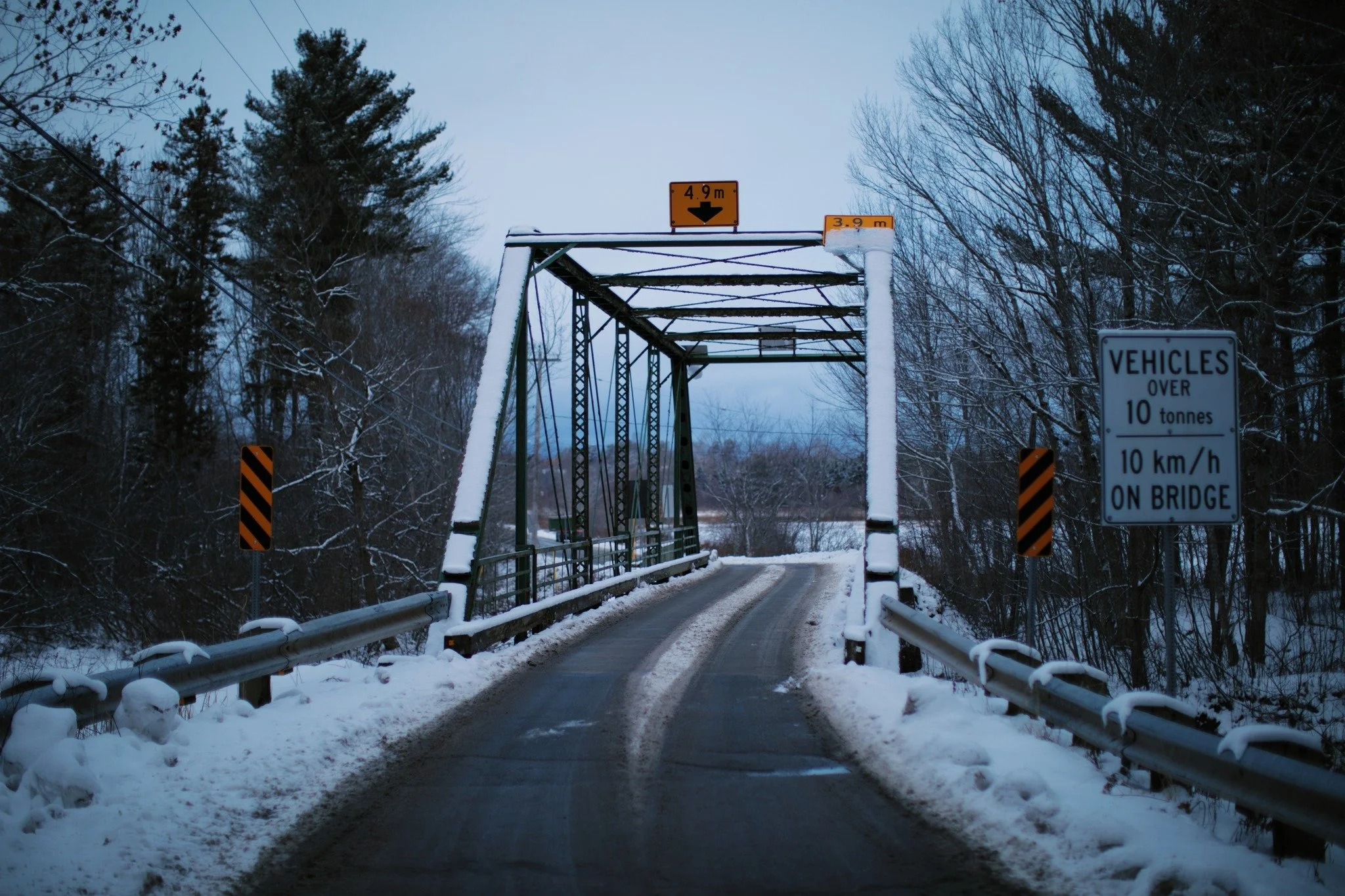 GAPS BETWEEN &mdash;&mdash; Most of my days lately have been chasing down some shade of blue. Cold comes to me saying that white and grey can't cut it, and you've really got to seek and see what you're feeling. Bayard Bridge was a welcome haunt all s