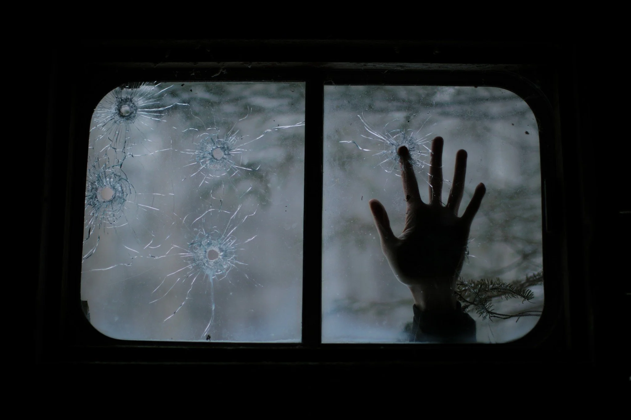 FACE ON RETURN &mdash;&mdash; You'll rarely find an abandoned cabin without bullet holes. It's almost expected that someone will fire off a few potshots in passing. But these five are old enough that the one who made them may have forgotten. It's suc