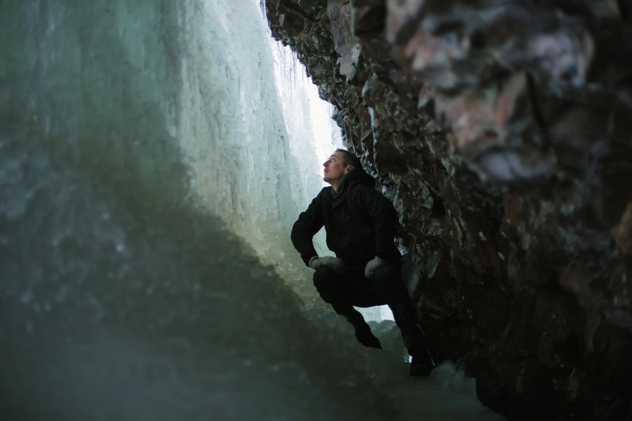 OVER THE TROUBLES &mdash;&mdash; There are new worlds entire in winter. Places invented that were never before, and will never be again exactly the same. I slip behind the St. Croix Cove Falls a few times each winter, and it's always got something ne