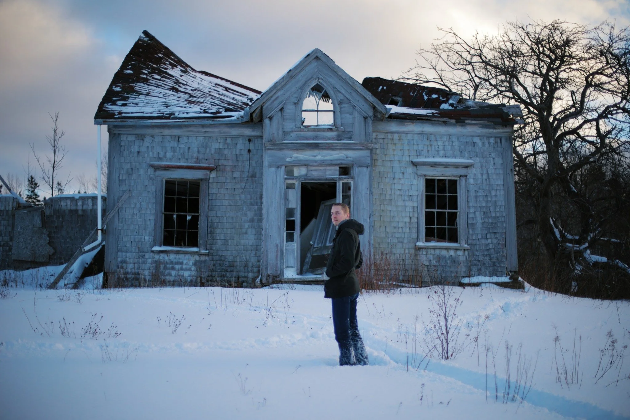 SAILOR'S REST &mdash;&mdash; There's not much left of the Anderson homestead, circa 1870s. An open face stares straight through to a collapsed back half, all the weight of history coming down. When I took my first portrait sixteen years ago, the rot 