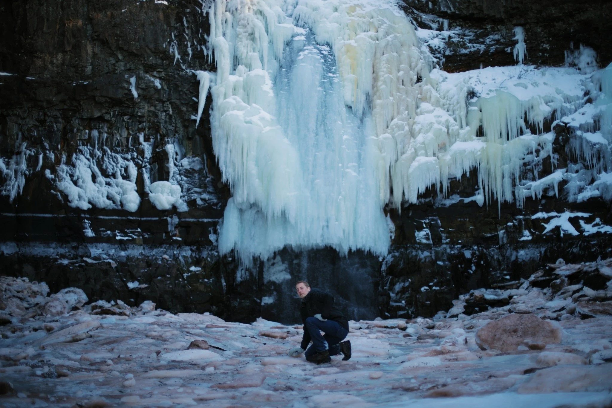 LESS TYPICAL &mdash;&mdash; Every low tide watches these frozen falls descend, only to be eaten back again. Sometimes I think that's maybe like me, each day somehow starting over. When I was young, it mystified me how people got boring. I looked arou
