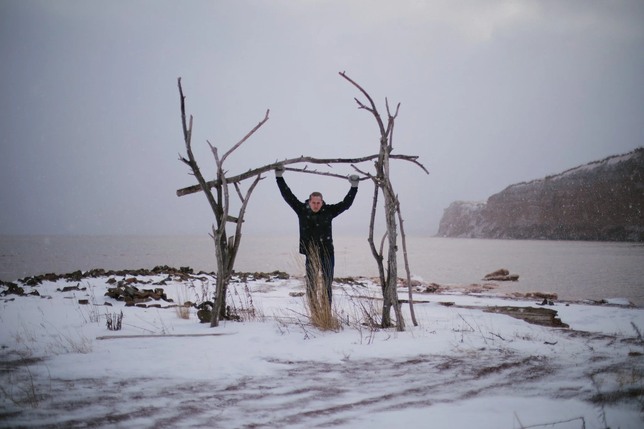 NEARING THE END &mdash;&mdash; I suppose that someone was married here, in days and weather warmer. In my years as a wedding photographer, venues like these always made me more at home. Places where the interaction with nature found me feeling more h