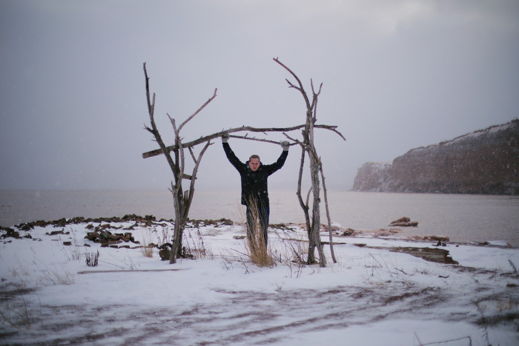 NEARING THE END &mdash;&mdash; I suppose that someone was married here, in days and weather warmer. In my years as a wedding photographer, venues like these always made me more at home. Places where the interaction with nature found me feeling more h