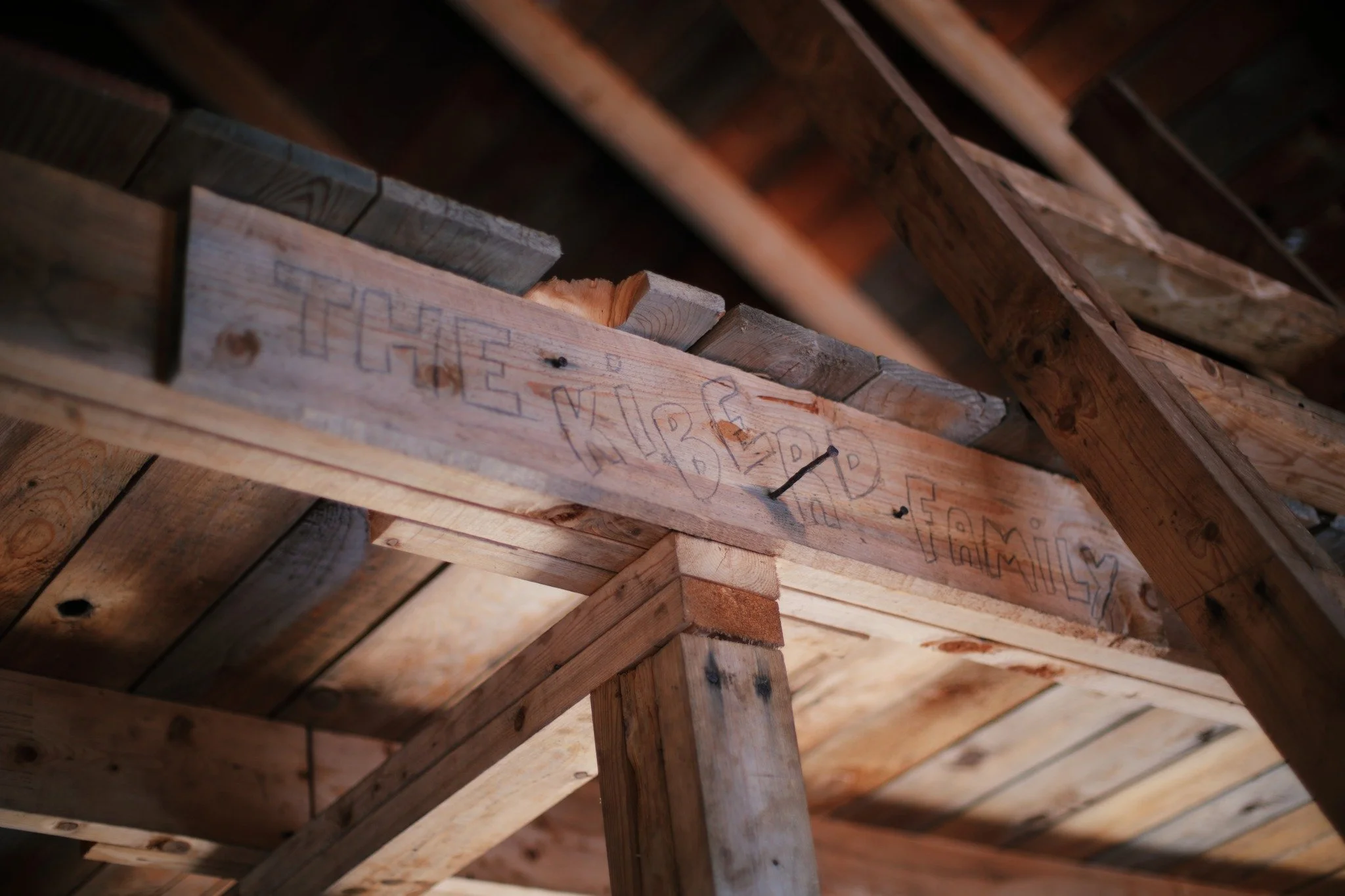 HUMAN PRACTICE &mdash;&mdash; Everything ever written on a cabin wall remains. That's the law of bare wood buildings, the slow accumulation of gentle graffiti, never erased. Mostly names and dates, but some will leave a message or two. The church cam