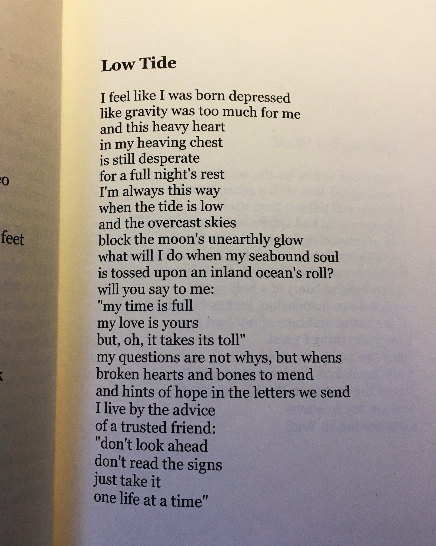 This poem from my very first book &mdash; Stray Cat in a Straitjacket (2013) &mdash; is the soul of long winter to me, always looking to the sea for an escape. If you want a signed copy, you're in luck, because it's currently on sale for 50% off! ets