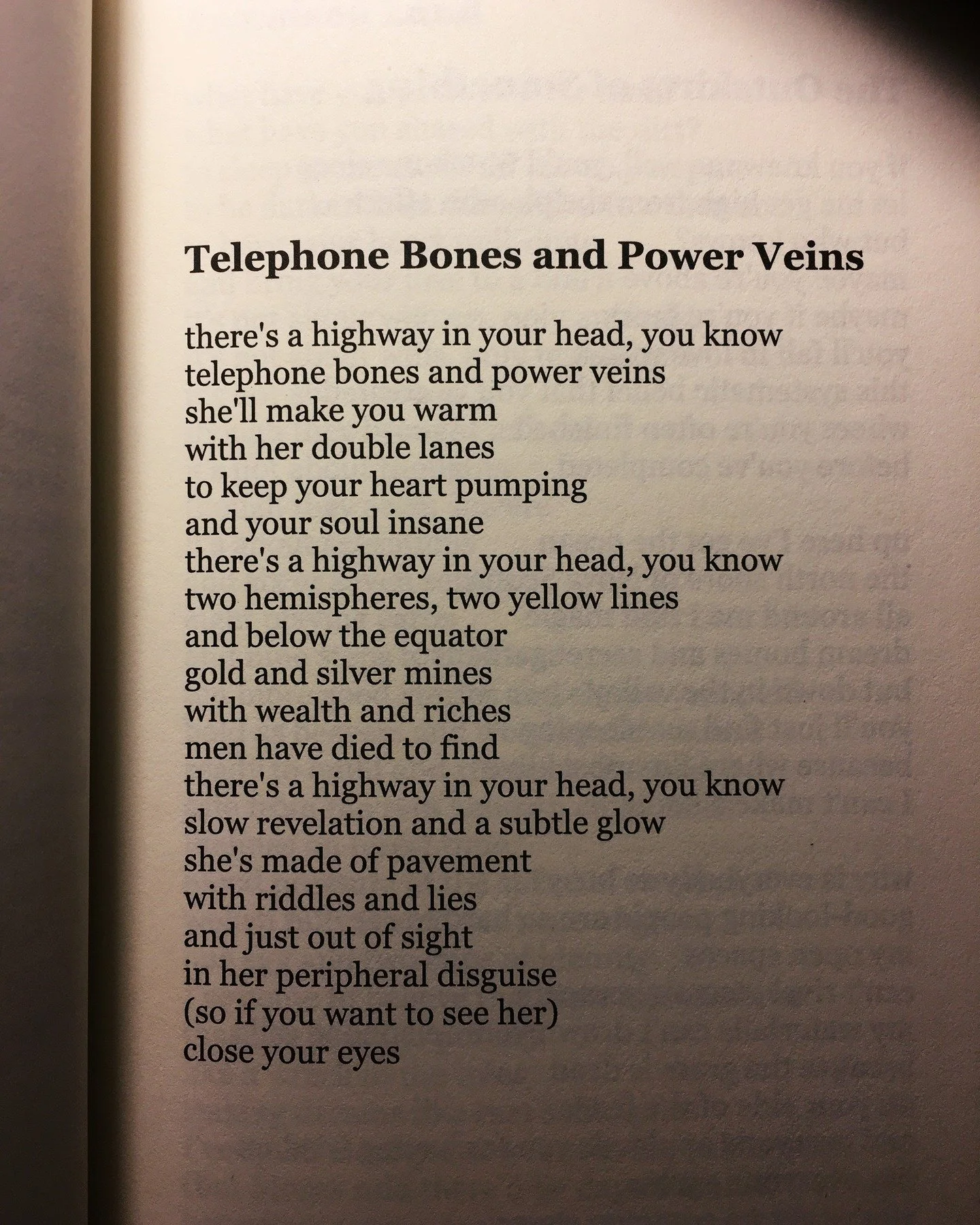There was never a time when my thoughts weren't running at full pace, swerving precariously between the ditches, going on an adventure. This is from my second poetry paperback: Long Time, No Sea (2014). Grab yourself a signed copy for 50% off here: w