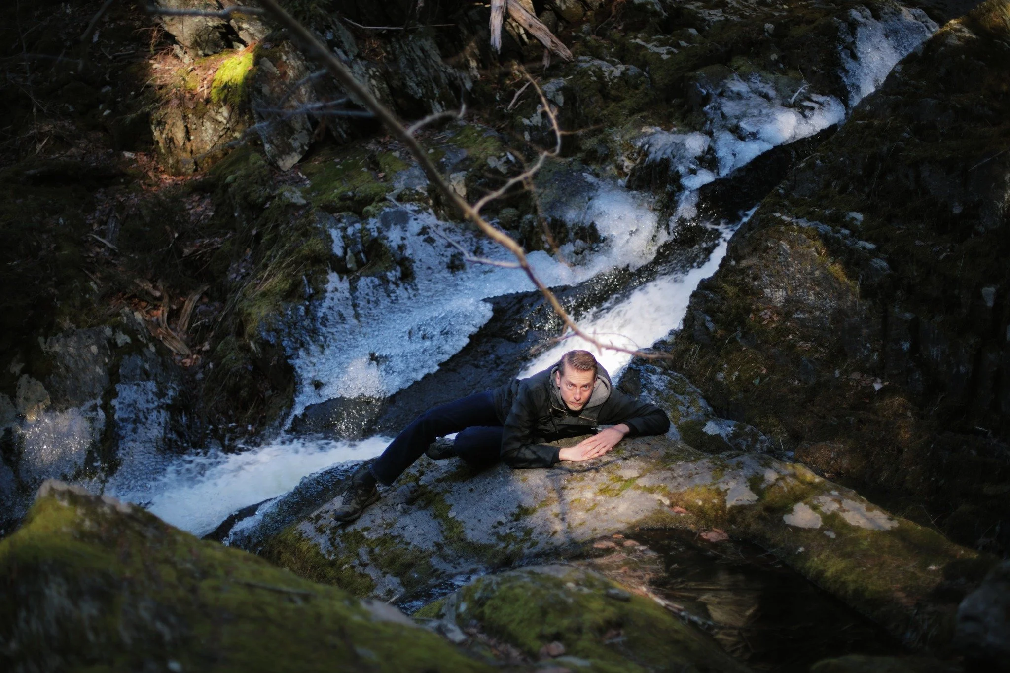 SKELETON SEEN DANCING

I found sound
that something sadder
silent stranger in my midst
I tired out my wrist
with farewell wishes waving
caving when it came
to feeling underground
(lovely is the long way down)
I could only hope
that those who dig for 