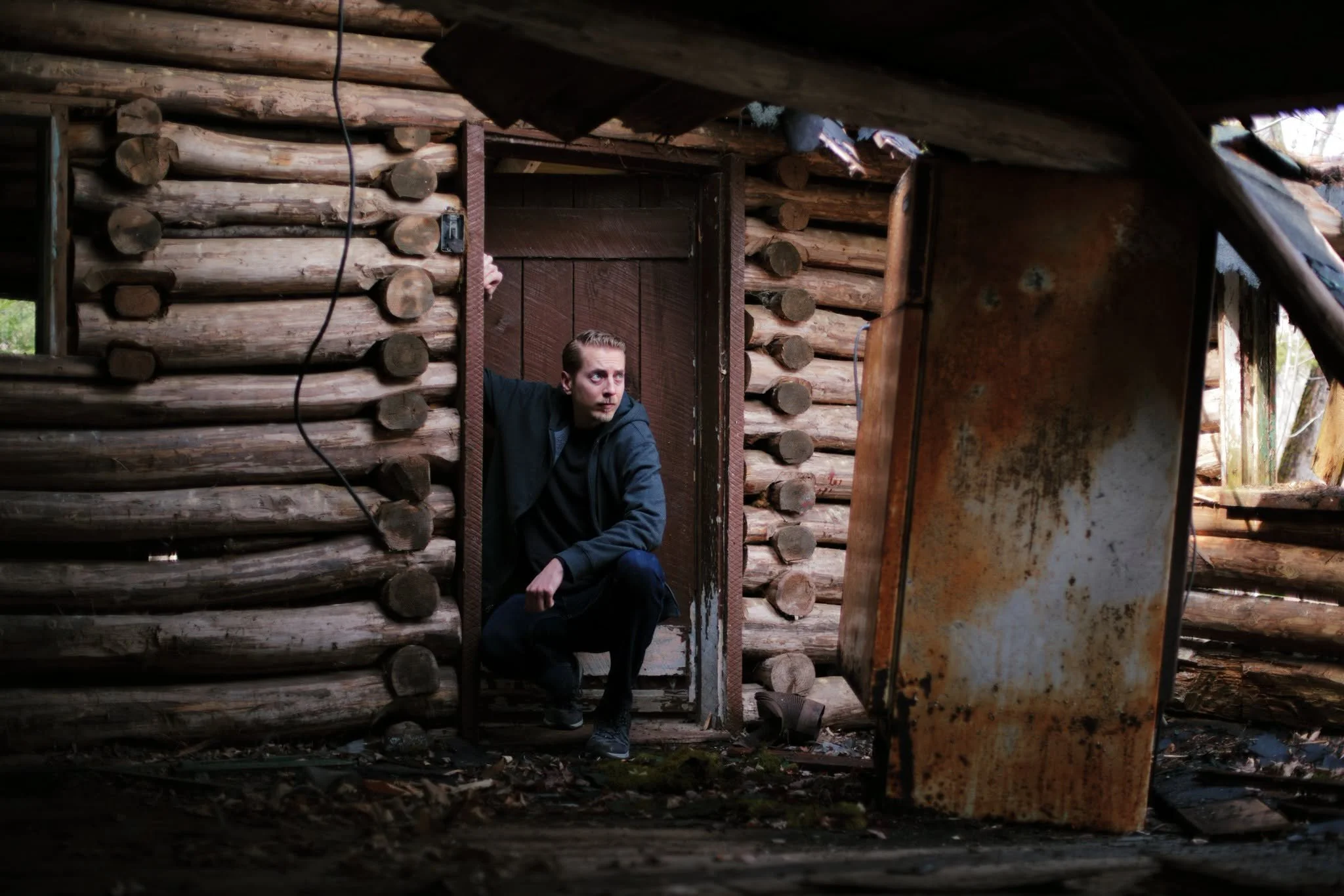 FORCES OF CHANCE &mdash;&mdash; This isn't the first load-bearing fridge I've found, and it sure won't be the last. This aged appliance is all that's holding up the roof of a one-room cabin. This place was someone's dream once, surely. Hard effort ra