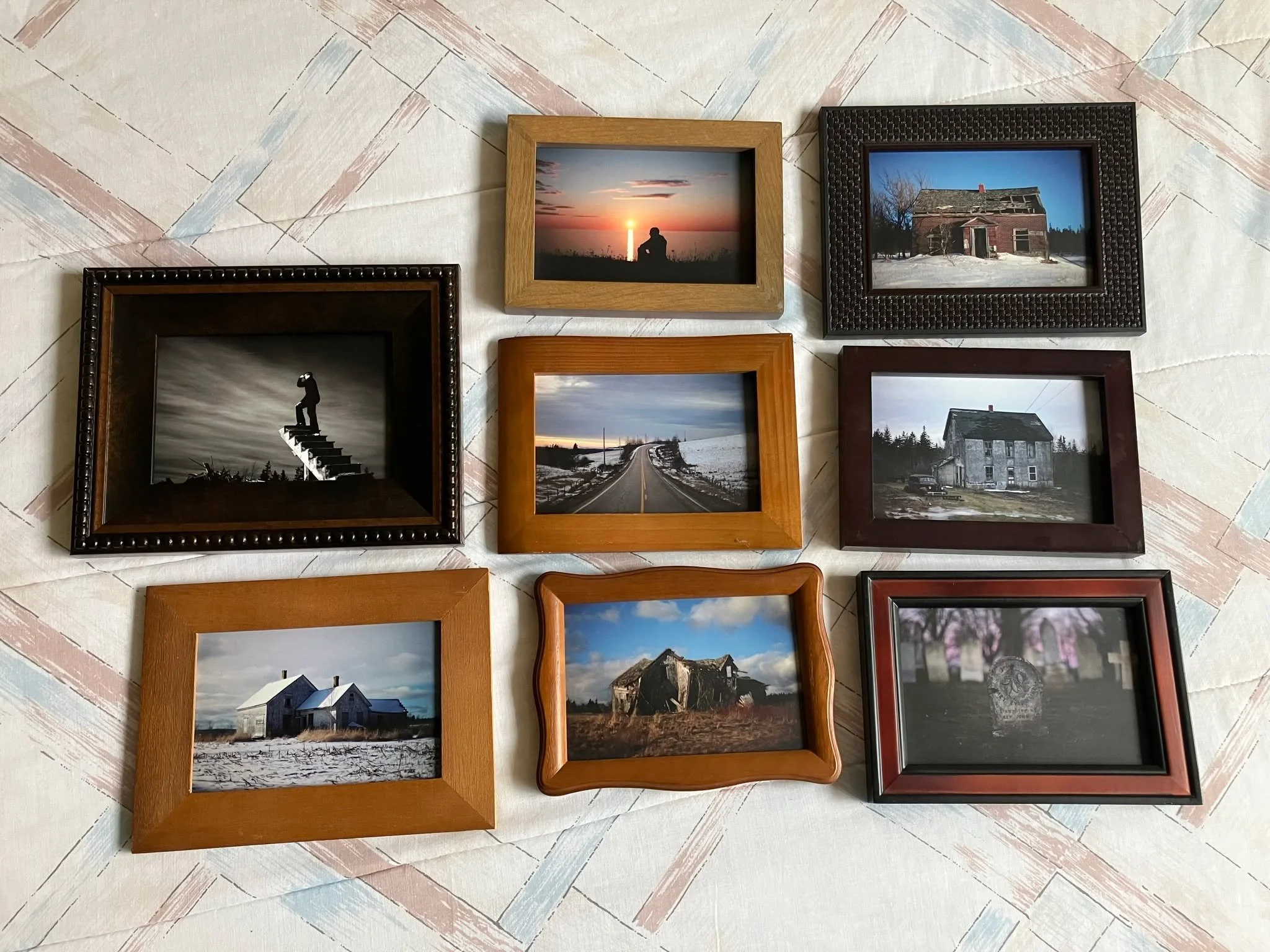 Was digging through my closet and found a box with these framed 4x6 inch prints I'd forgotten about. Some of my favourite photos from back in the 2010s. Time for them to find a new home! If you're interested, just $15 each, or $10 if you grab more th