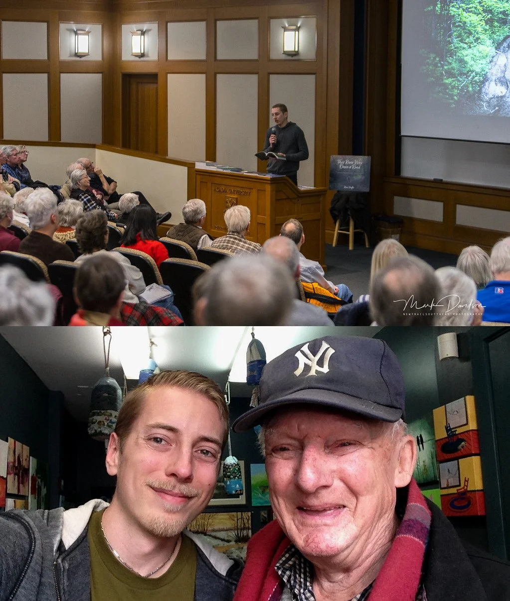 Excited to announce that my tour of old folks homes has now been fully booked! 12 stops at retirement communities spread across central and western Nova Scotia. But I'm still a few hundred short on meeting budget. If you want to help me visit those w