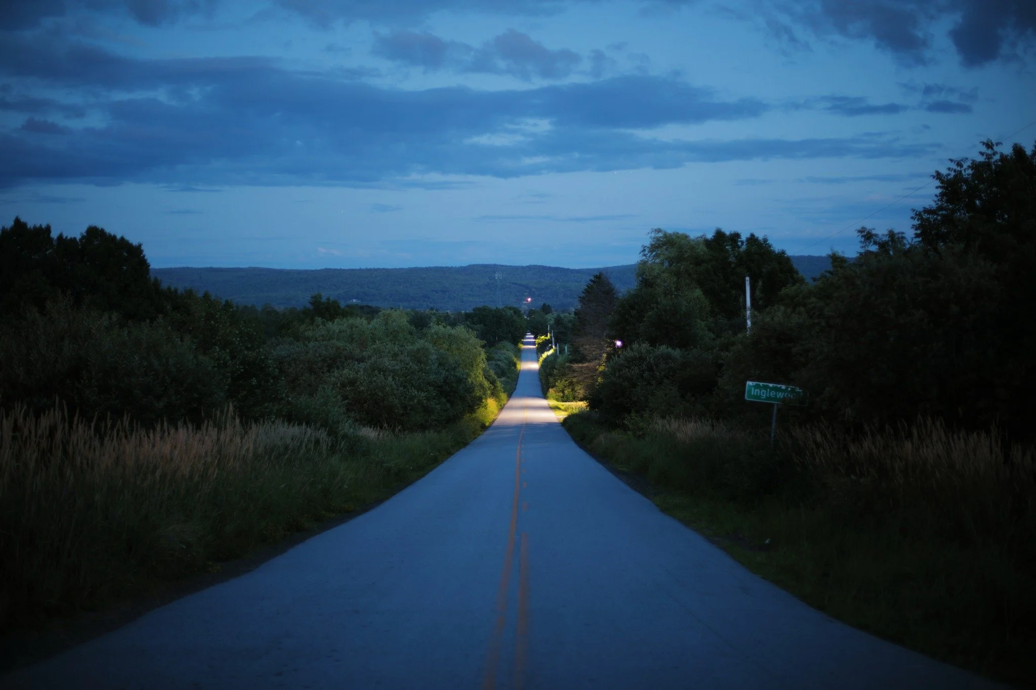 FROM THE BREACH &mdash;&mdash; Milky blue twilight and warm asphalt under bare feet. These are the things at the soul of my summer evenings. This slow hill from home holds a lot of heart for me. Always the road from my lifelong Beaconsfield home, dow