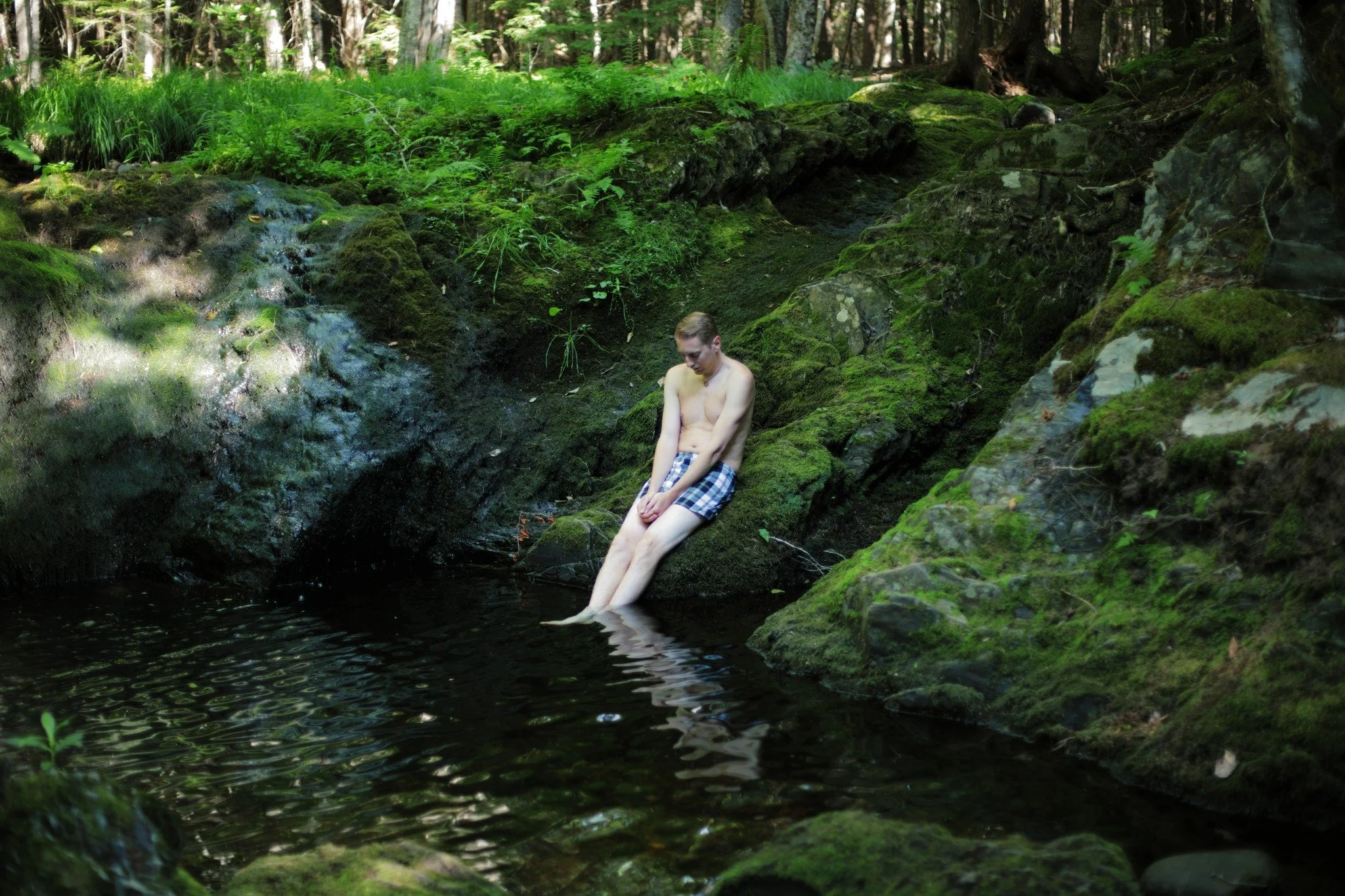 LAUGHING GHOSTS &mdash;&mdash; This sleepy South Mountain creek has no name on any map, a tributary running west of Sturk Road to join with the wider Uhlman Stream. If it ever got a title, the obvious choice would be Van Buskirk Brook. Henry, Garret,